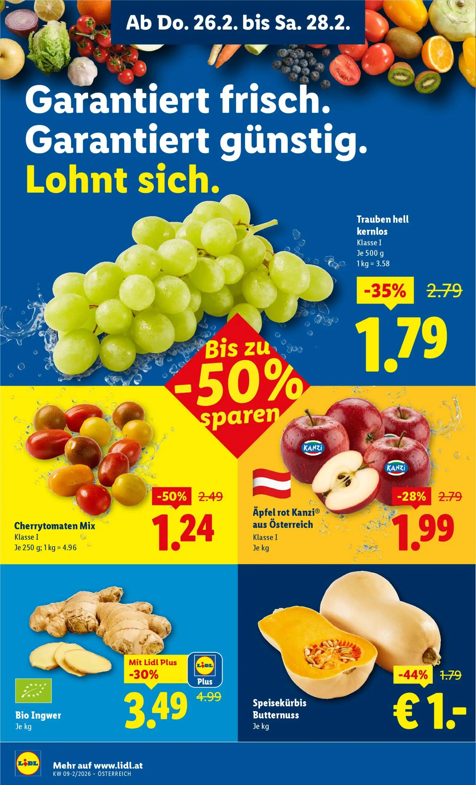 Lidl Flugblatt - Oberpullendorf, Güssing, Oberwart gültig ab 26.02.2026 | Seite: 6 | Produkte: Äpfel