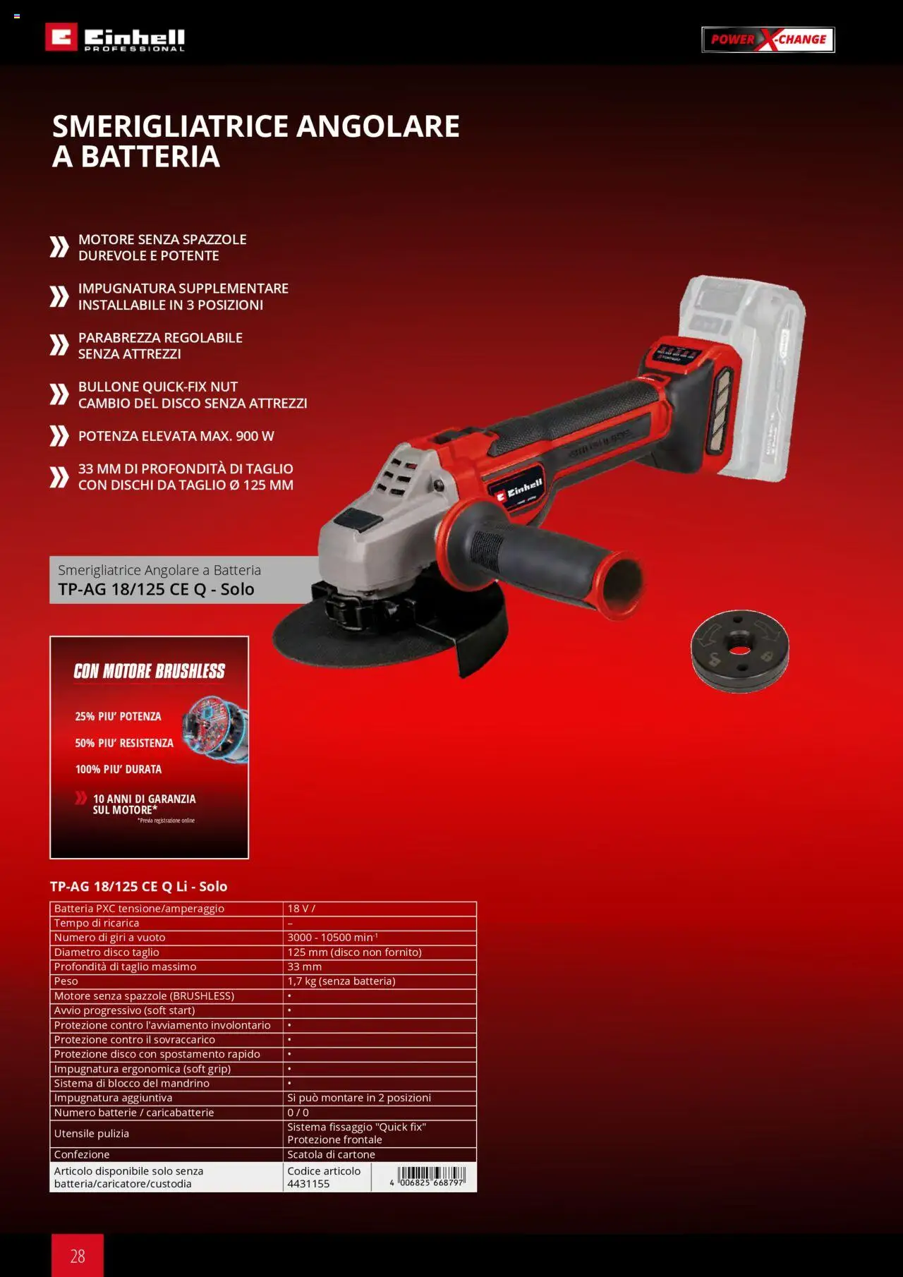 Volantino Einhell del 06.02.2025 | Pagina: 28 | Prodotti: Disco, Smerigliatrice, Scatola, Caricabatterie