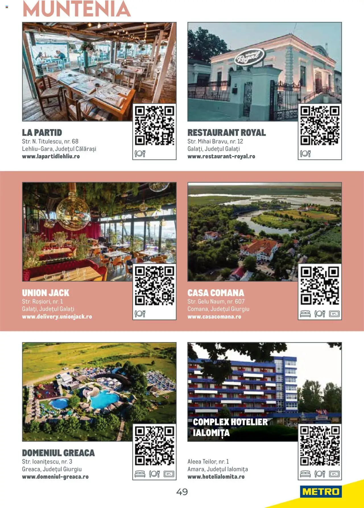 Metro catalog - Ghid de călătorie România – valabil de la 01.08.2025 | Pagină: 49