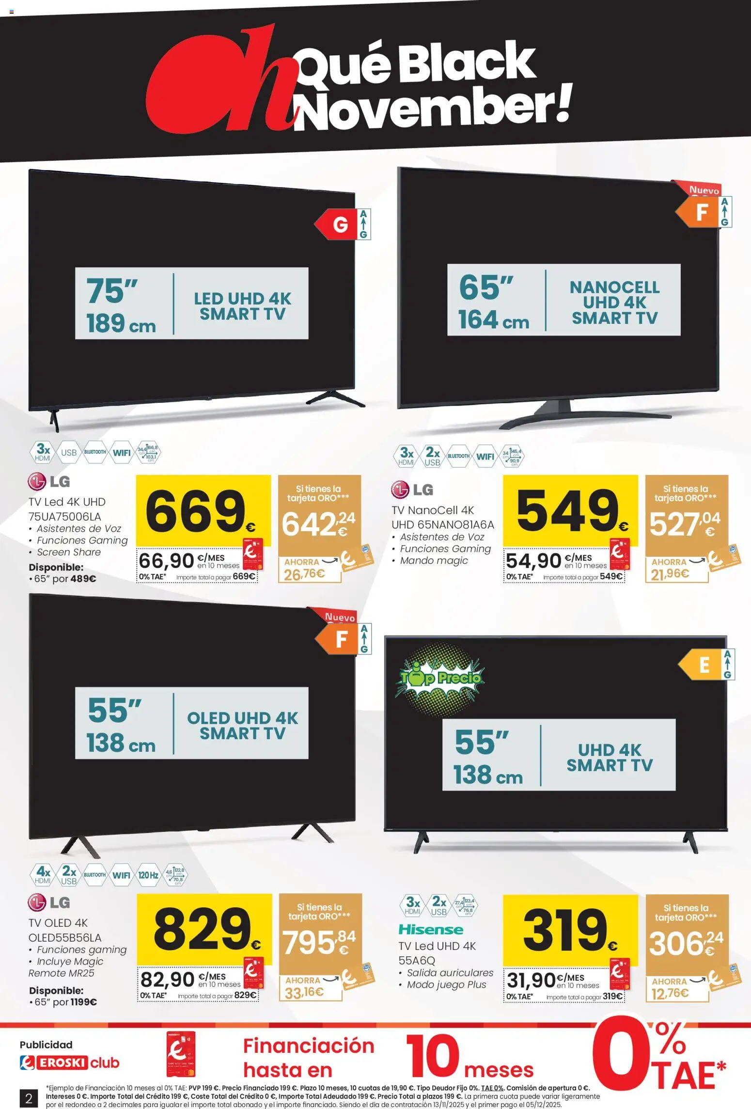 Eroski - Black Friday │ válido desde el 13.11.2025 | Página: 2 | Productos: Auriculares