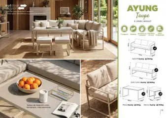 Pré-visualização Espaço Casa folheto Ar Livre 2026 válido de 07.03.2026 | Página: 39 | Produtos: Banco, Sofá, Mesa