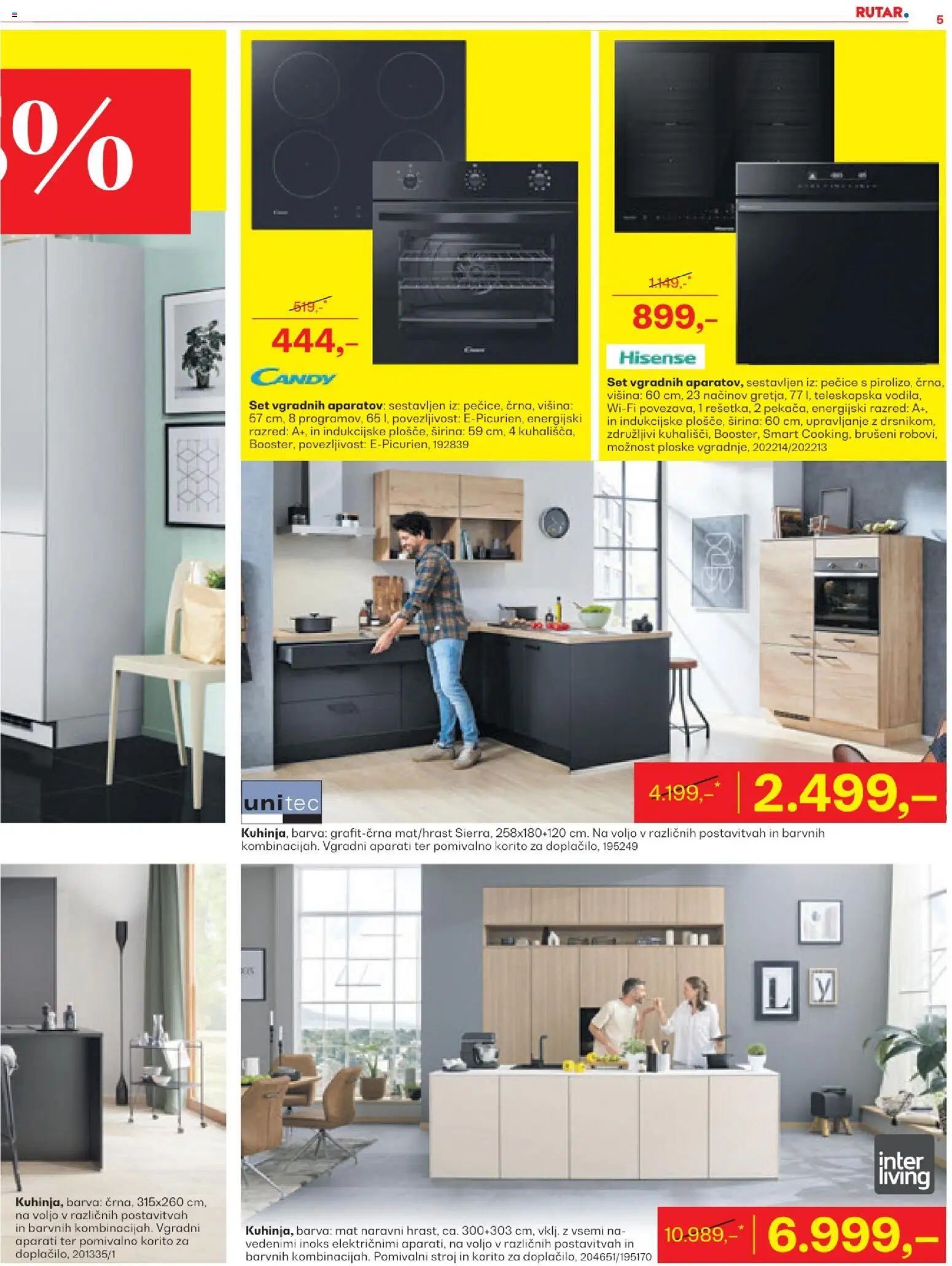 Novi Rutar katalog ponudbe – veljaven od 29.12.2025 | Stran: 5 | Izdelki: Pomivalni stroj, Pomivalno korito, Barva