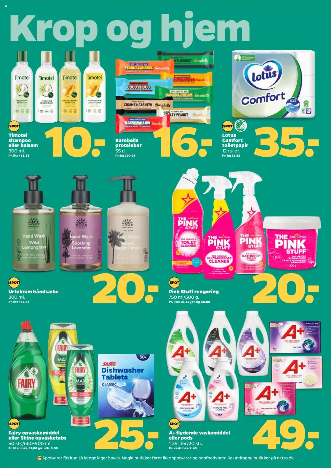 Netto tilbudsavis – gyldig fra 04.10.2025 | Side: 34 | Produkter: Paté, Balsam, Toilet, Nougat