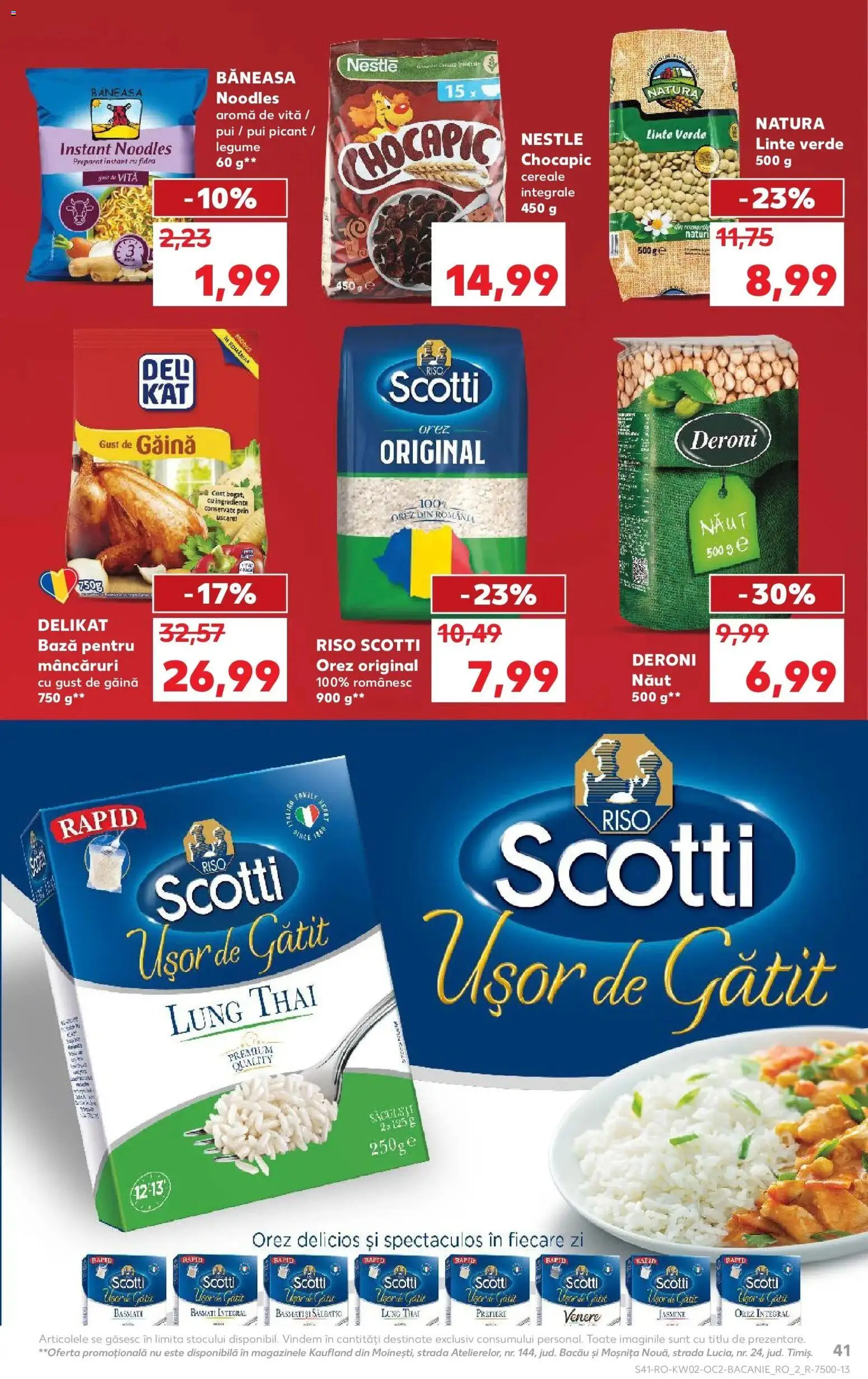 Noul catalog Kaufland – valabil de la 07.01.2026 | Pagină: 41 | Produse: Hacıyatmaz Kedi Oyuncağı, Orez, Noodles, Cereale