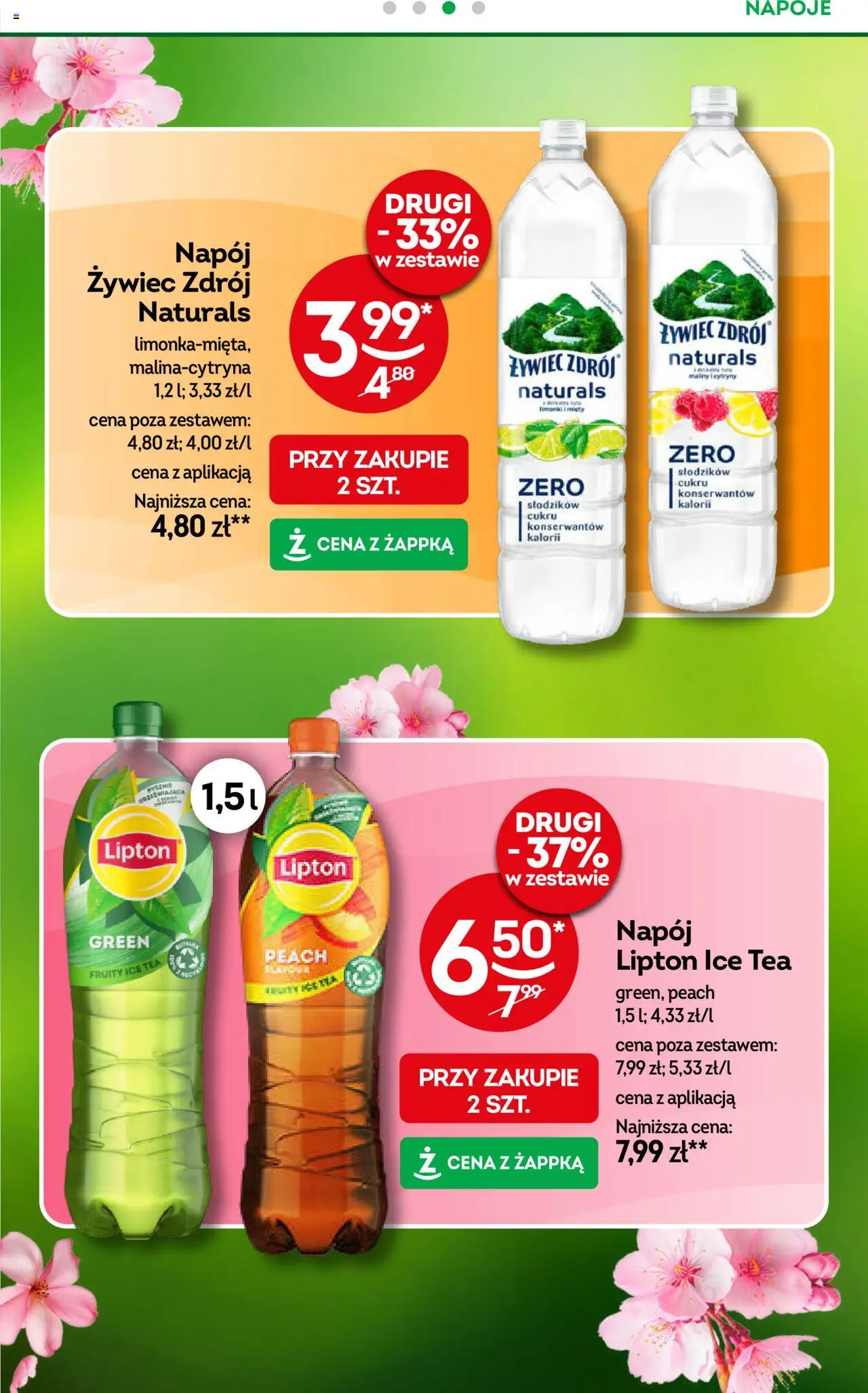 Żabka Gazetka od 04.06.2025 | Strona: 46 | Produkty: Maliny, Ice Tea, Napoje, Cytryny
