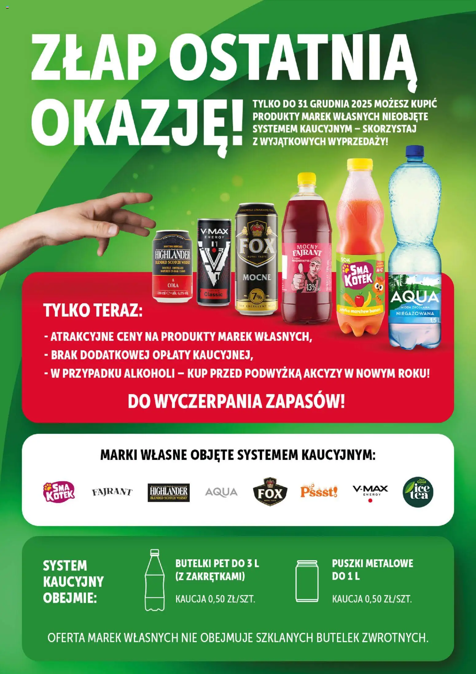 Eurocash Gazetka - Katalog Artykułów Spożywczych od 16.11.2025 | Strona: 2 | Produkty: Woda źródlana, Banan, Whisky, Woda