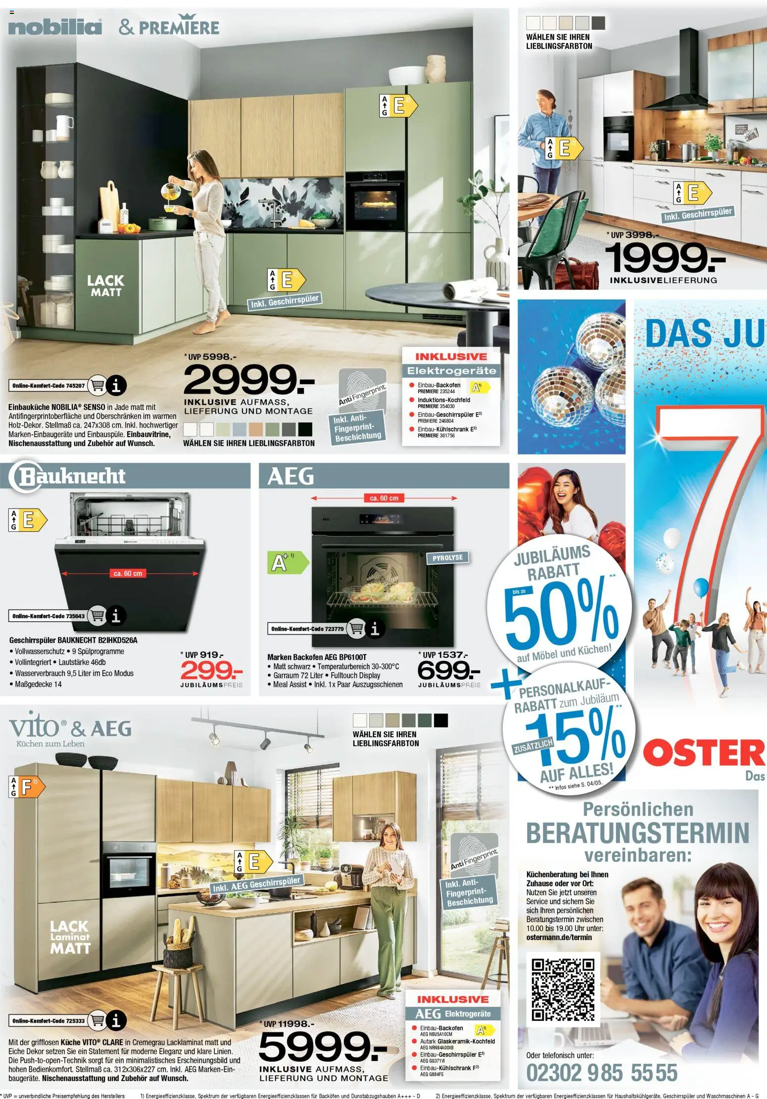 Ostermann Prospekt 	 – gültig ab 14.02.2026 | Seite: 10 | Produkte: AEG, Geschirrspüler, Küche, Kuchen