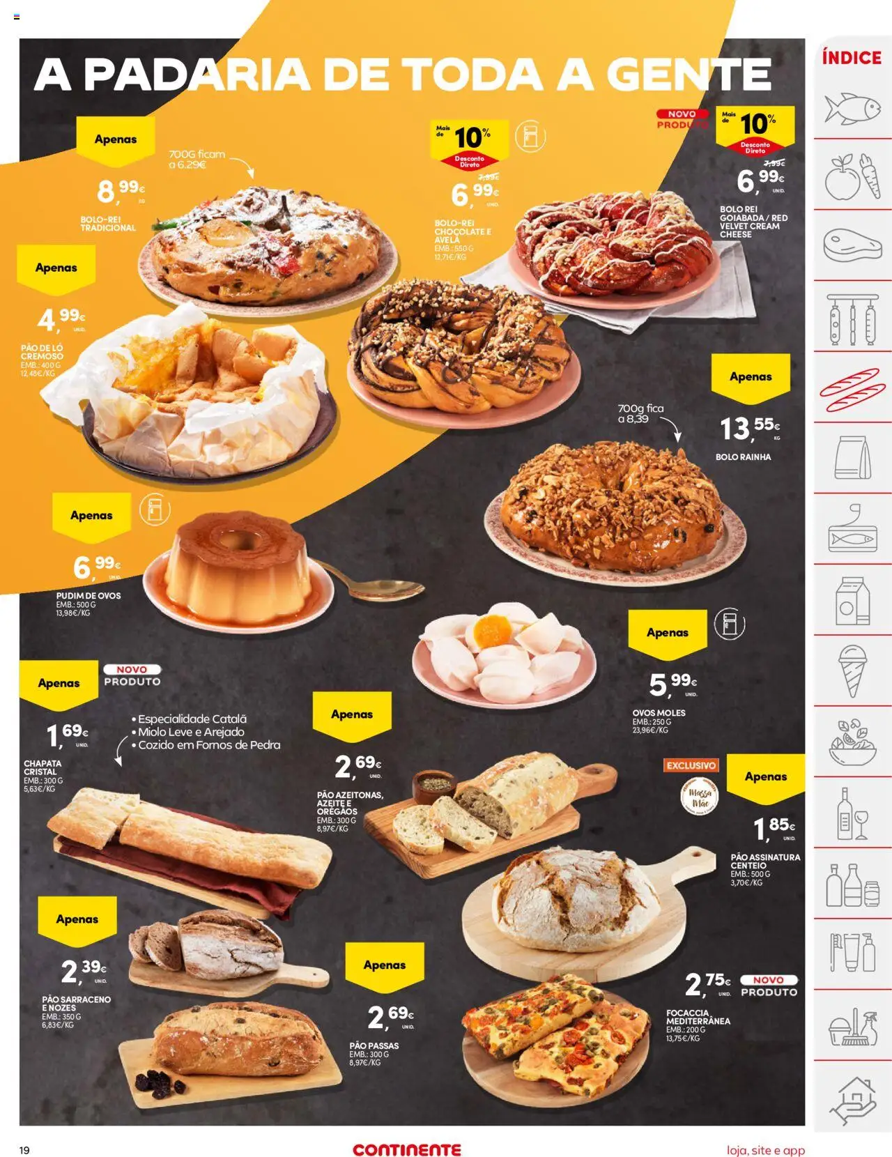 Continente folheto │ válido de 21.10.2025 | Página: 19 | Produtos: Azeite, Pudim, Chocolate, Massa