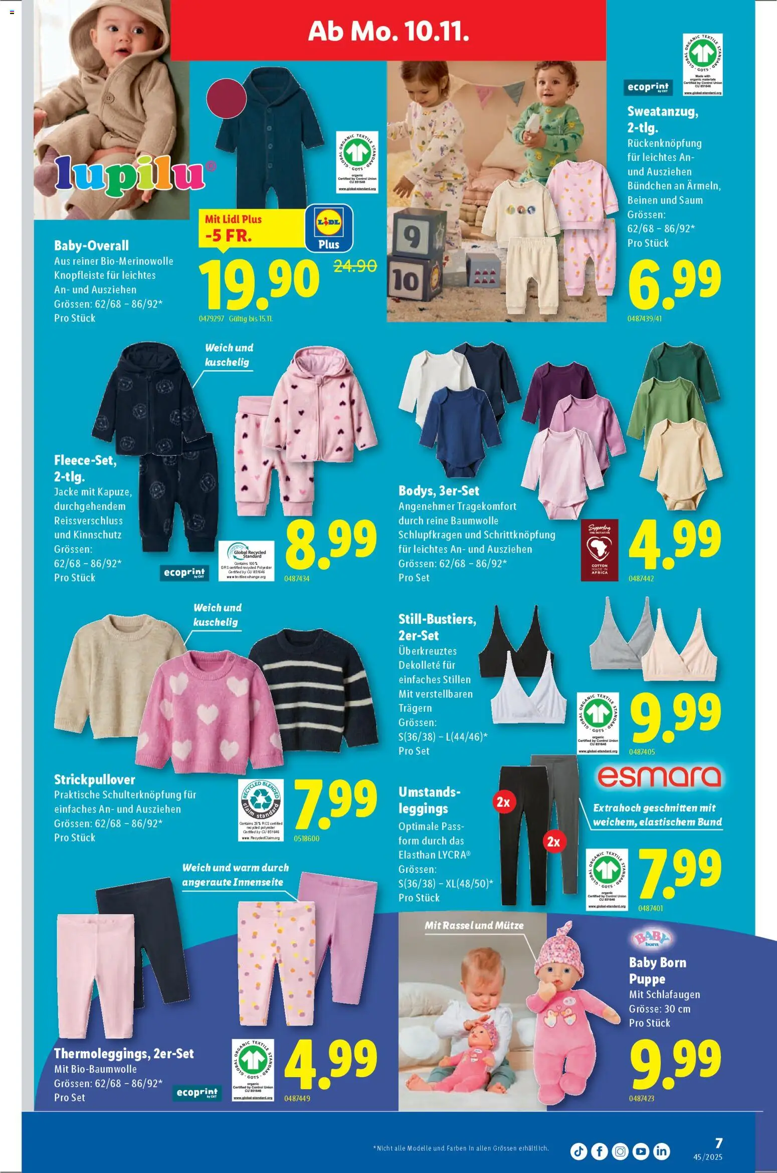 Lidl Aktionen Singles Day lohnt sich – gültig ab 10.11.2025 | Seite: 7 | Produkte: Leggings, Jacke