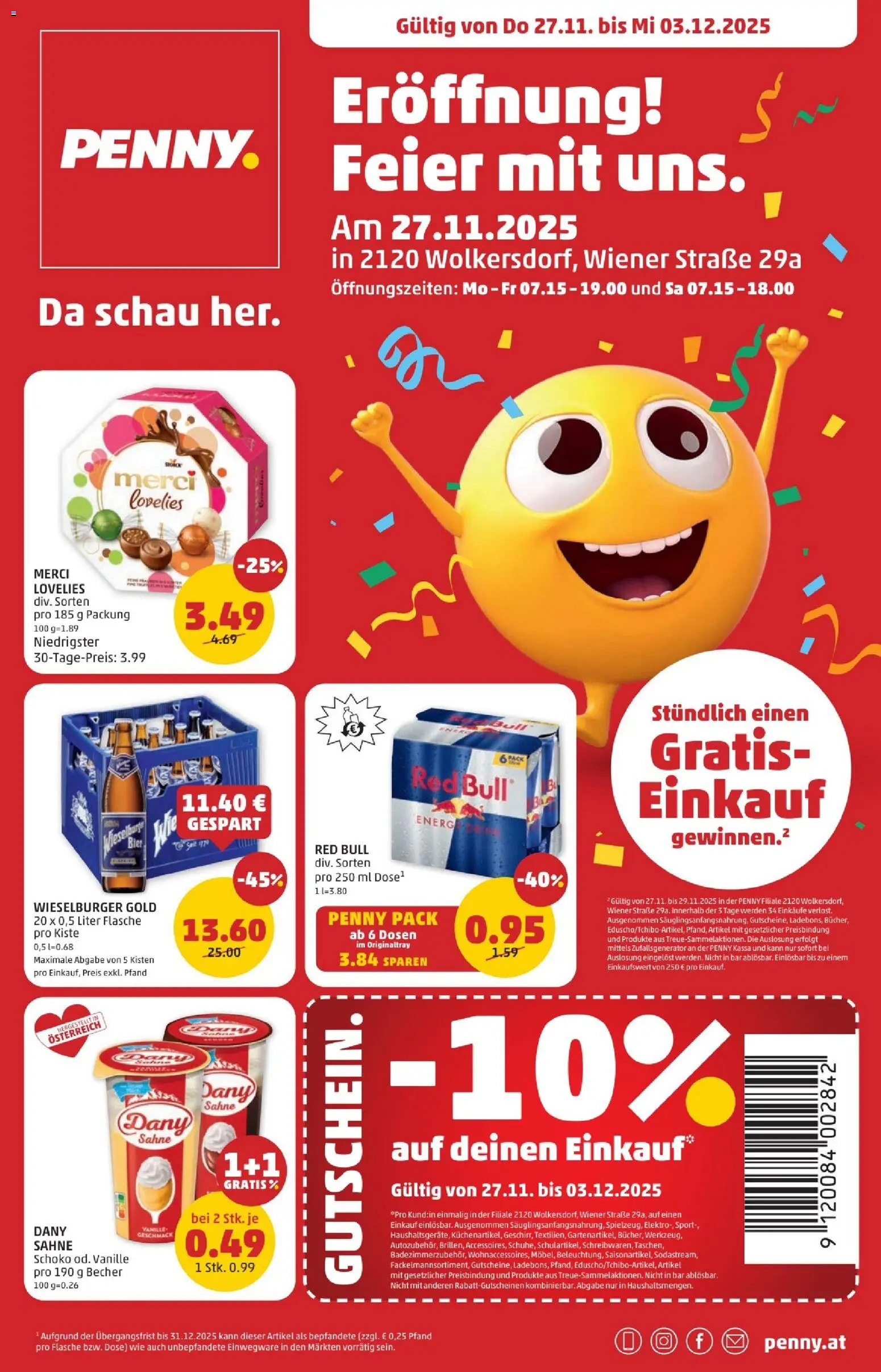 Penny Markt - Black Friday gültig ab 27.11.2025 | Seite: 1 | Produkte: Sahne