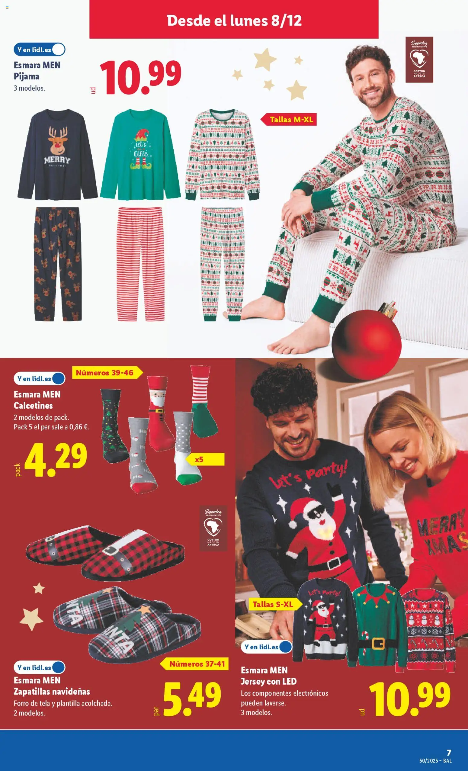 Lidl folleto de bazar │ válido desde el 08.12.2025 | Página: 17 | Productos: Pijama, Zapatillas