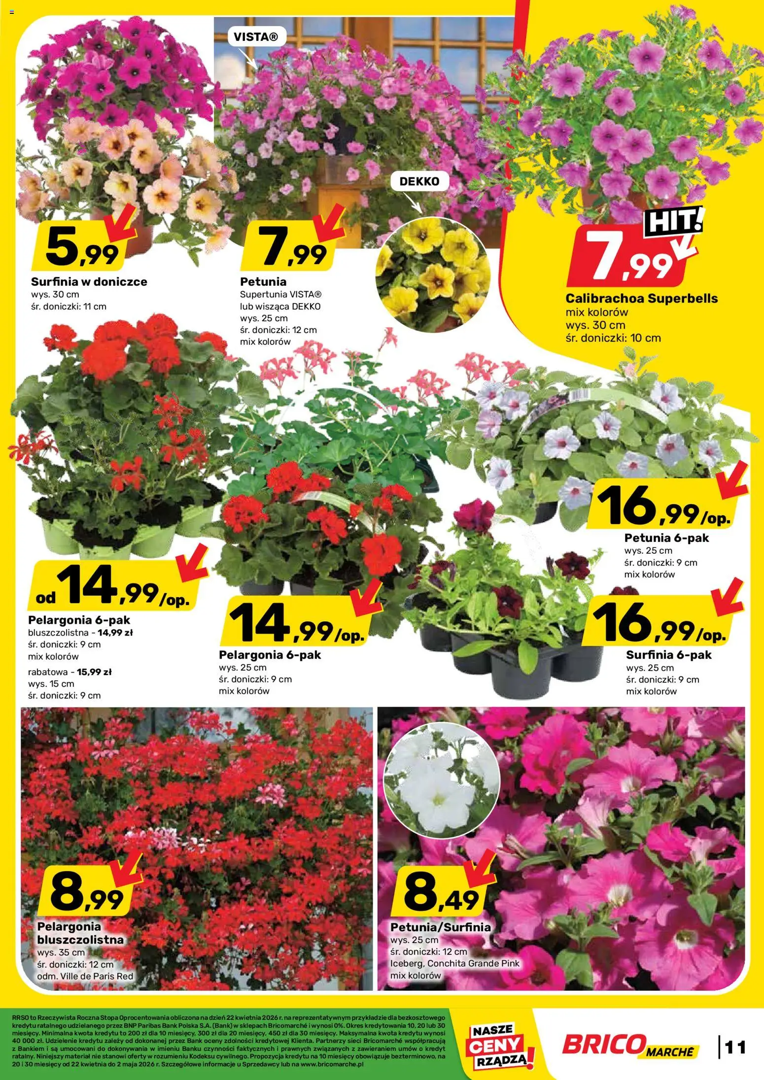 Brico Marché gazetka od 22.04.2026 | Strona: 11 | Produkty: Doniczki