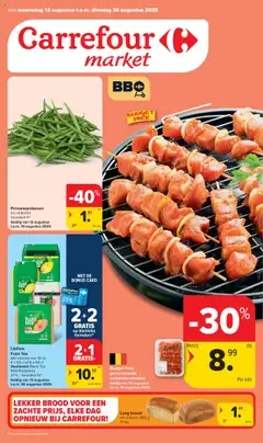 Carrefour - Market Promoties  - Voorbeeld van een folder van Carrefour, geldig van 13.08.2025