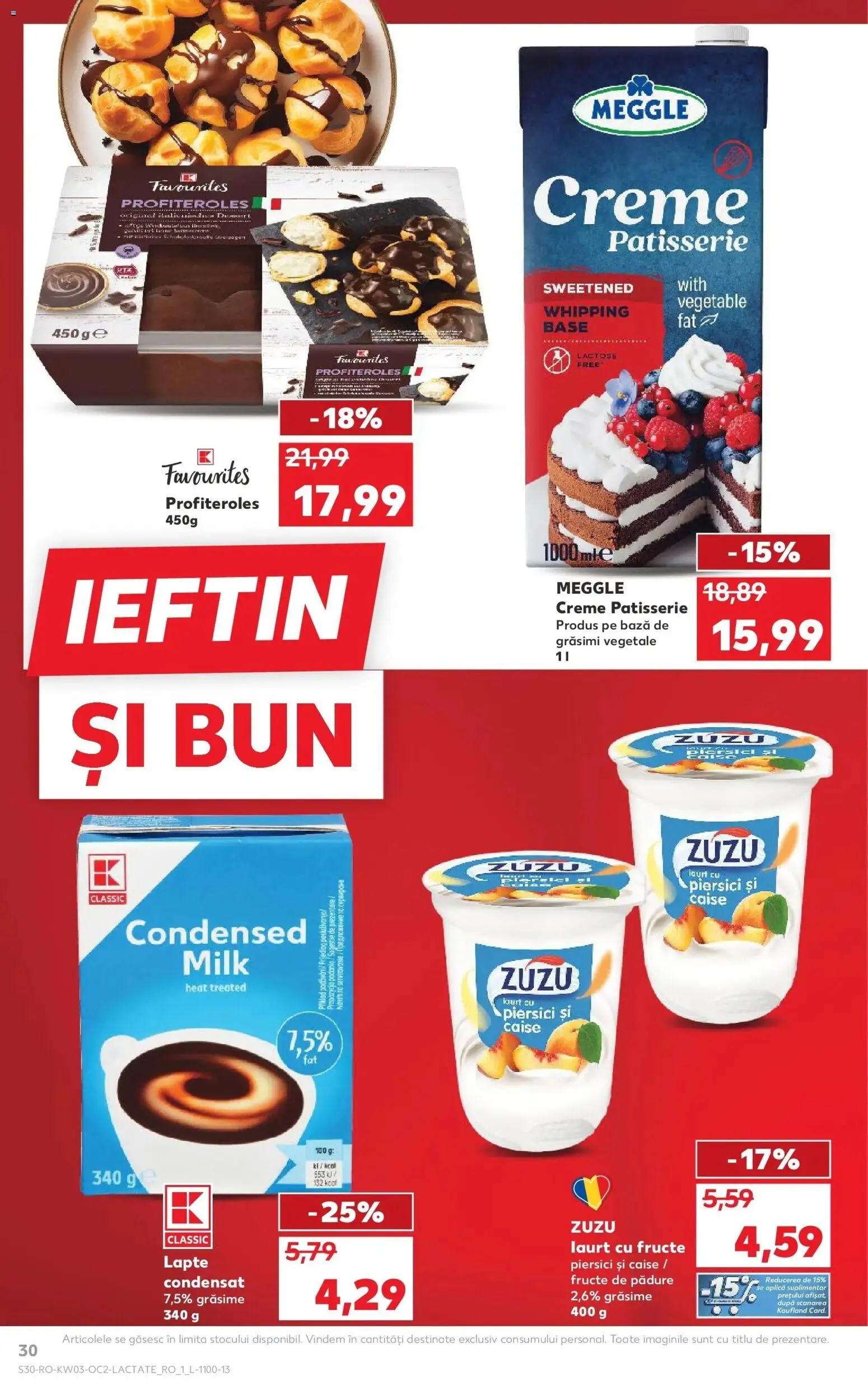 Noul catalog Kaufland – valabil de la 14.01.2026 | Pagină: 30 | Produse: Lapte, Iaurt, Ahtapot, Fructe