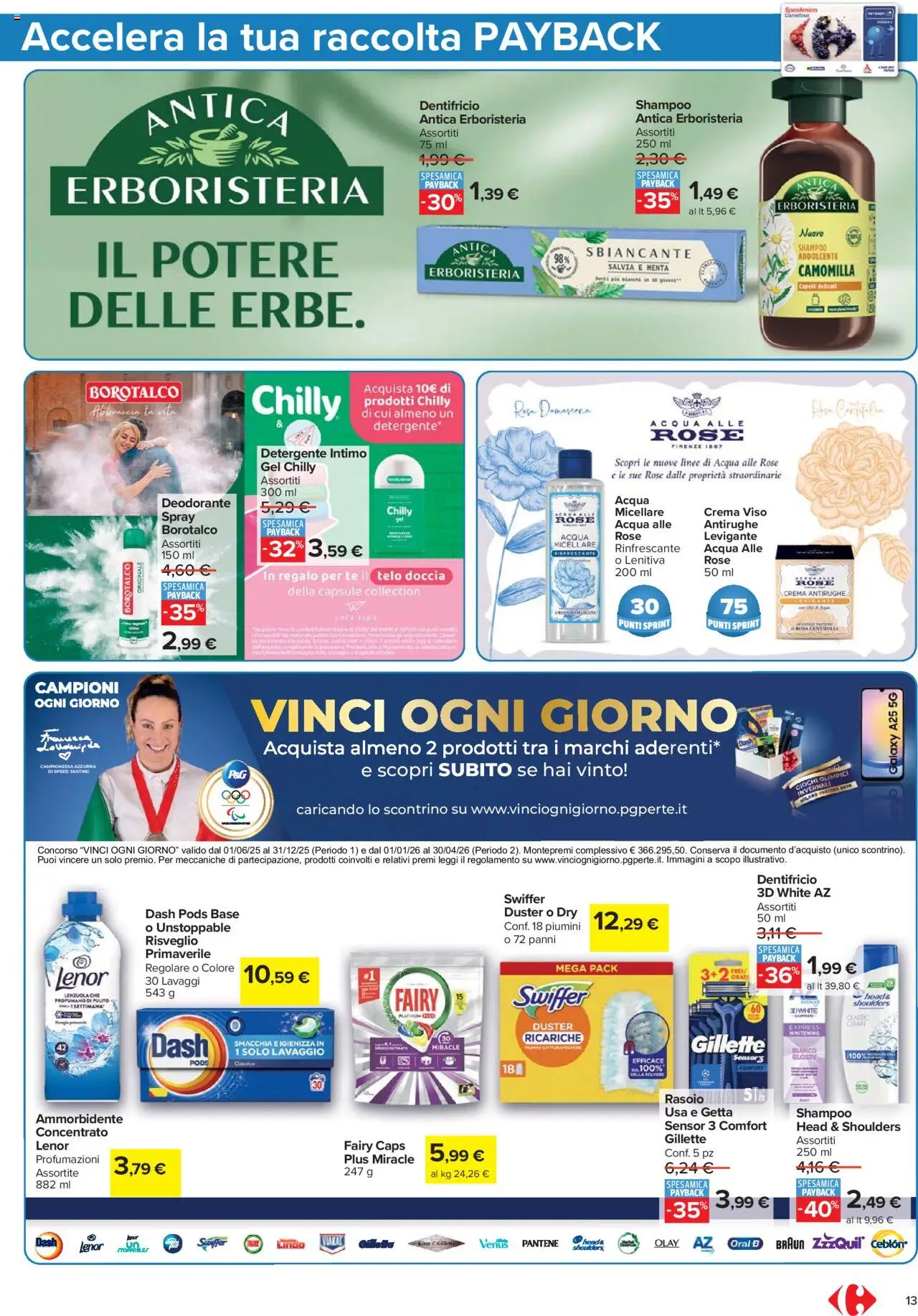 Volantino Carrefour del 21.08.2025 | Pagina: 13 | Prodotti: Crema, Tè, Crema viso, Menta