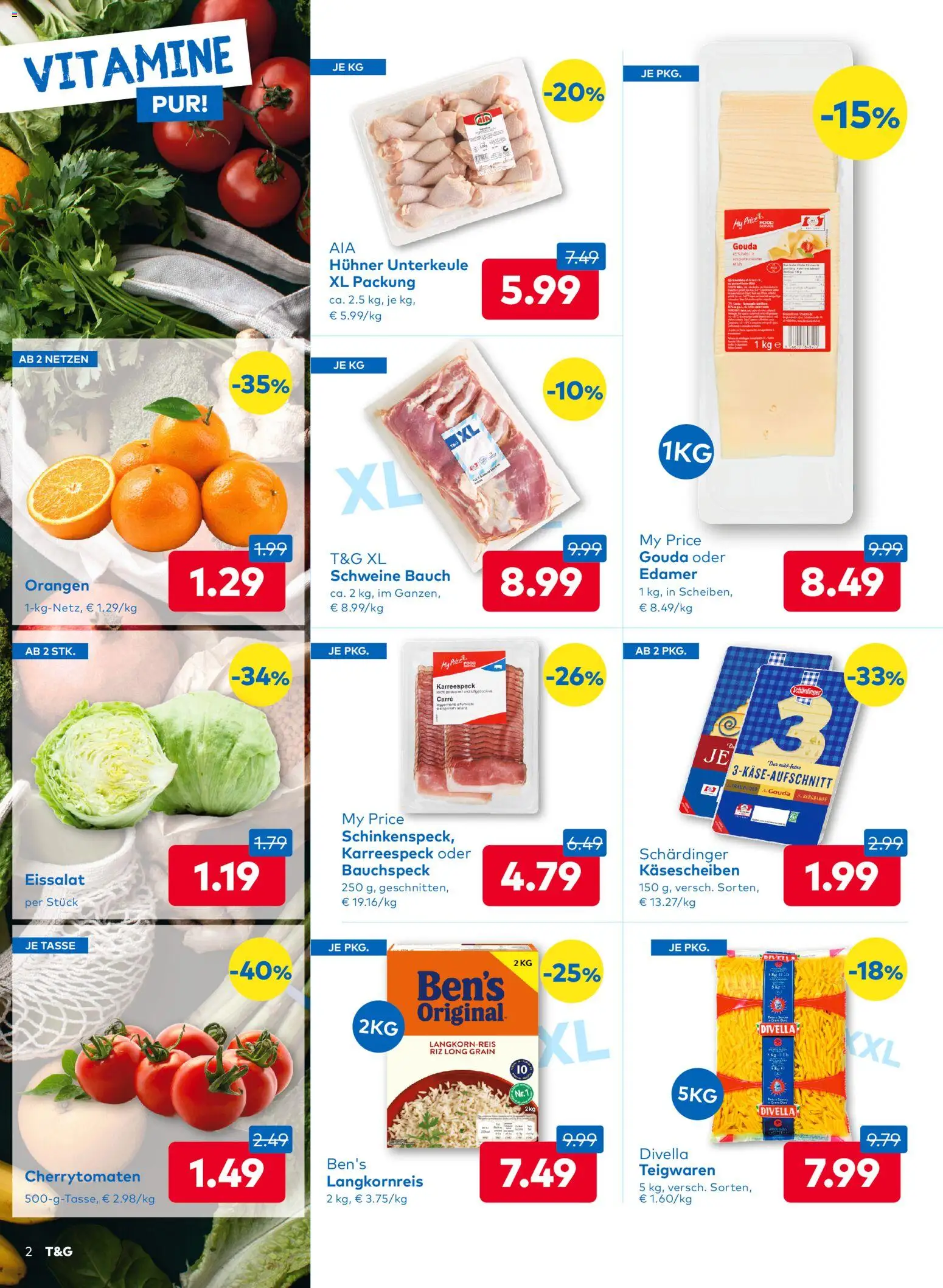 T&G Steiermark gültig ab 06.11.2025 | Seite: 2 | Produkte: Orangen