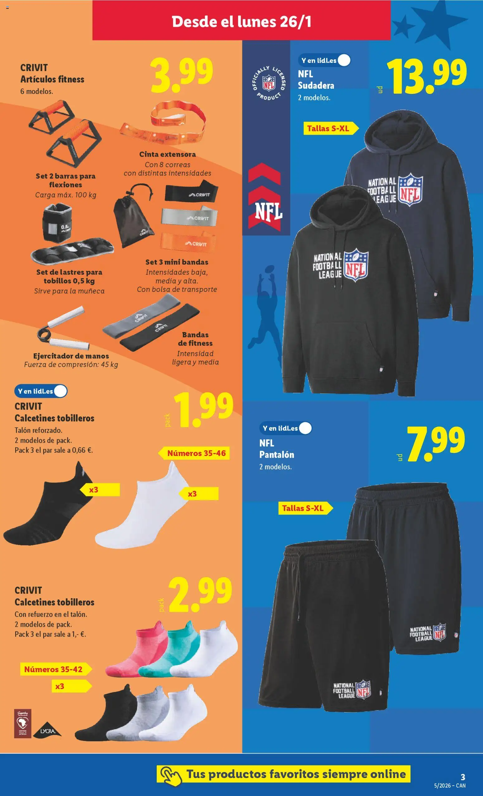 Lidl - Canarias │ válido desde el 26.01.2026 | Página: 3 | Productos: Sudadera, Muñeca, Bolsa