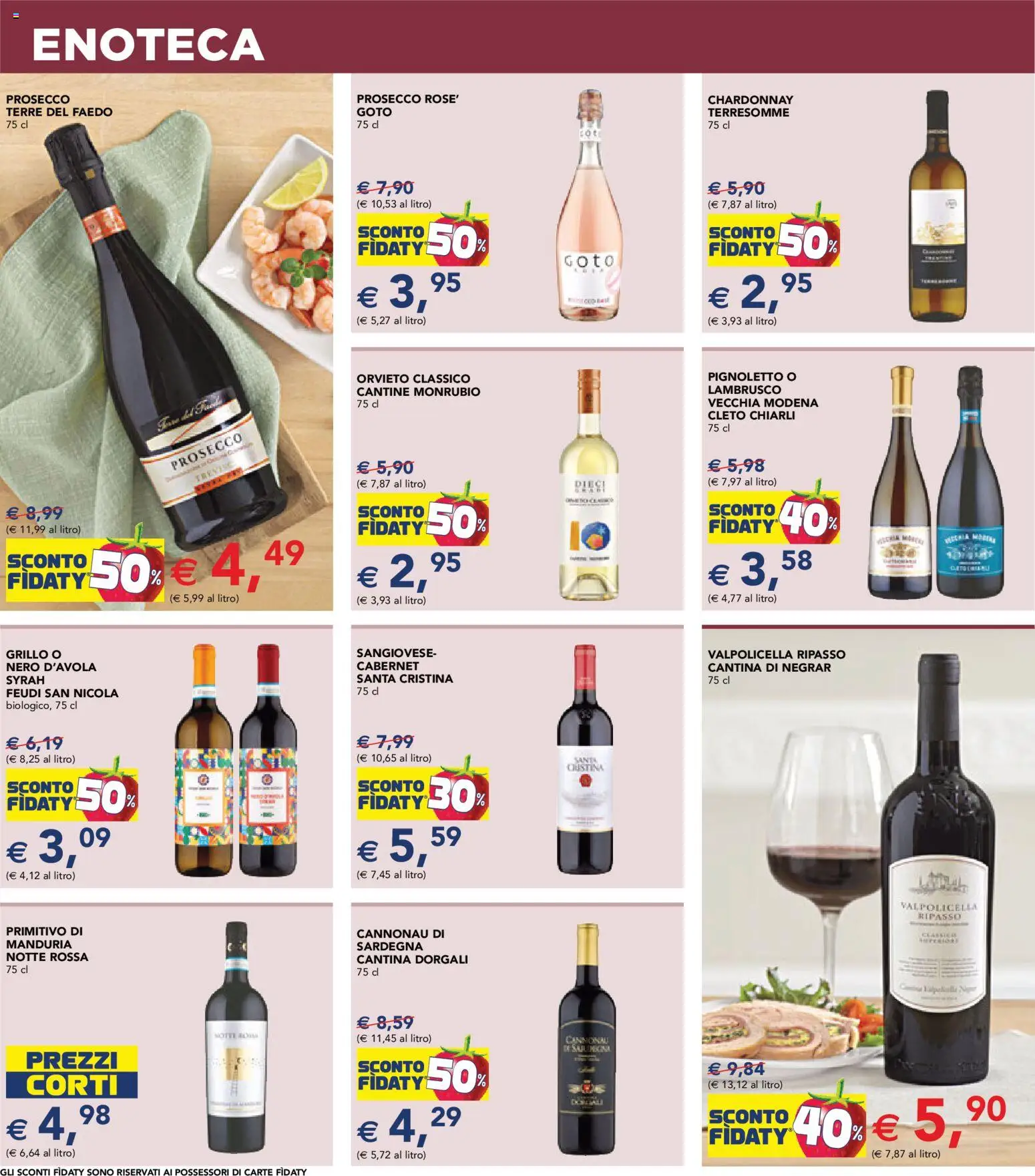 Volantino Esselunga S del 08.04.2026 | Pagina: 14 | Prodotti: Prosecco, Enoteca