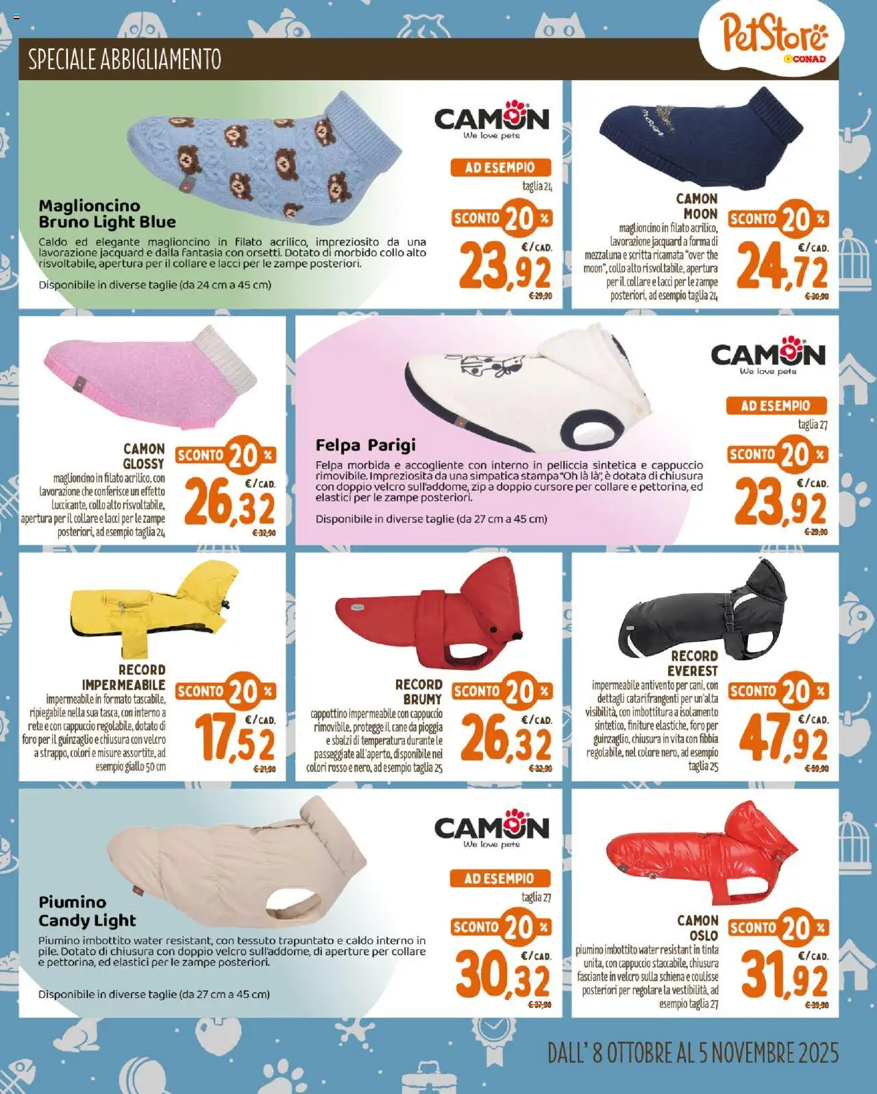 Volantino Conad del 08.10.2025 | Pagina: 7 | Prodotti: Felpa, Cappuccio, The, Stampa