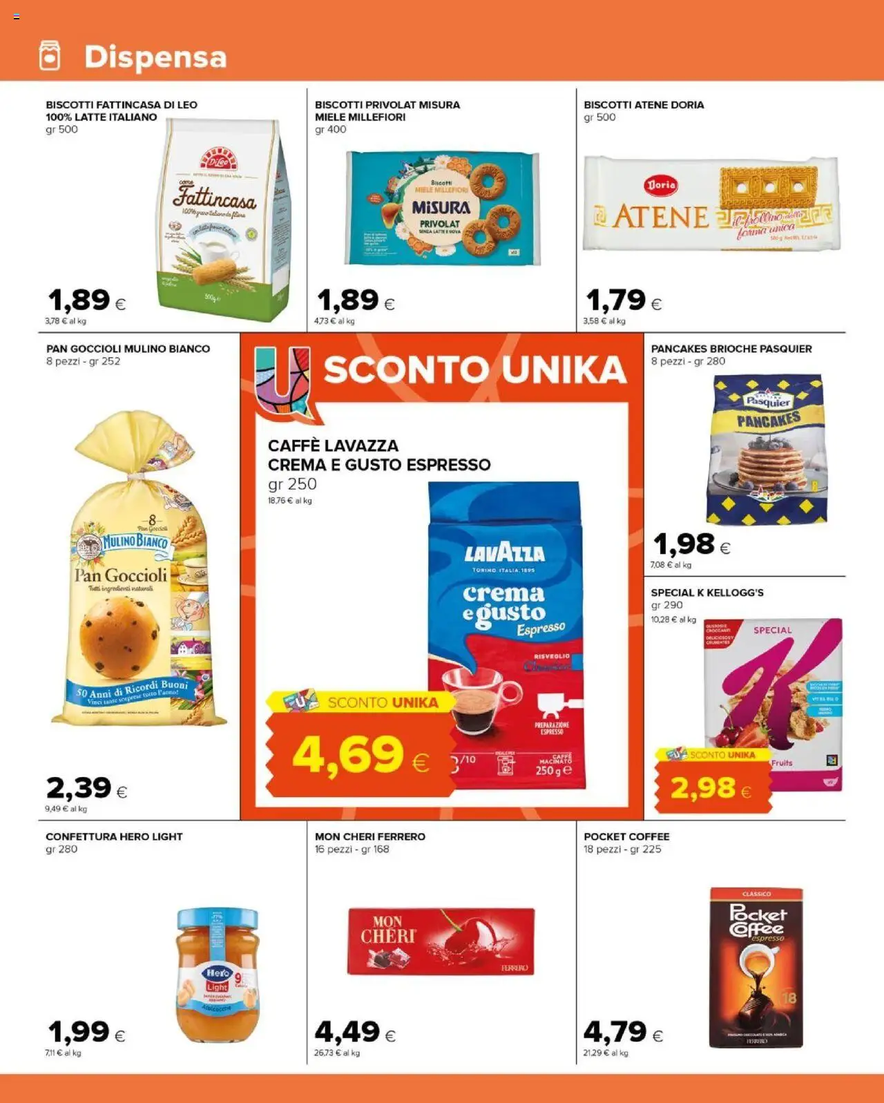 Volantino Tigre del 22.10.2025 | Pagina: 8 | Prodotti: Caffè, Biscotti, Albicocche, Miele