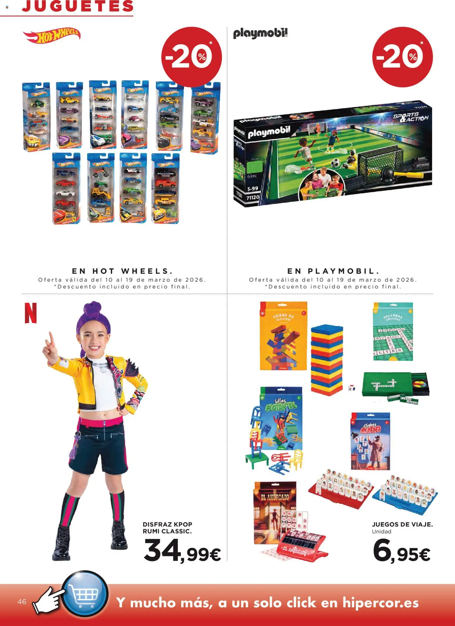 Hipercor catálogo │ válido desde el 12.03.2026 | Página: 46 | Productos: Juguetes
