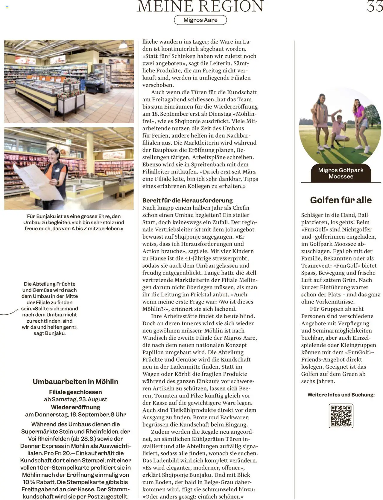 Migros - Magazin ab 18.08.2025 | Seite: 33 | Produkte: Schläger, Tomaten, Früchte, Uhr