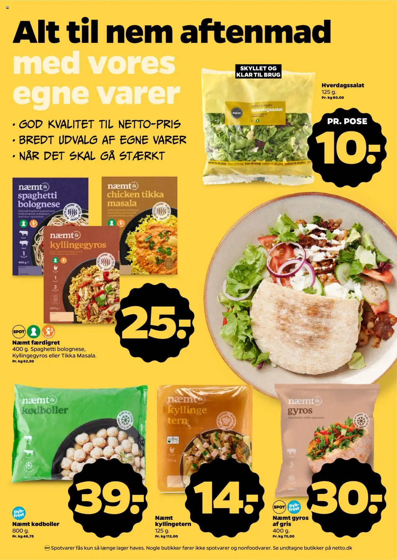 Netto tilbudsavis – gyldig fra 27.09.2025 | Side: 13 | Produkter: Ris, Spaghetti, Kartofler, Dressing