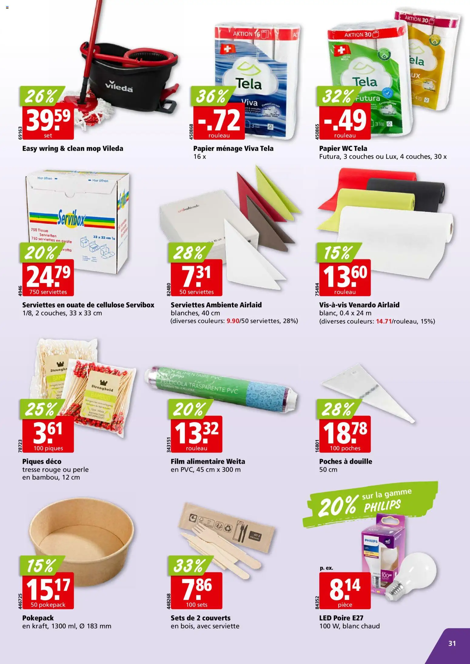 Aligro Aktionen Chavannes, Matran, Genève, Sion – gültig ab 19.01.2026 | Seite: 31 | Produkte: Rouge, Philips