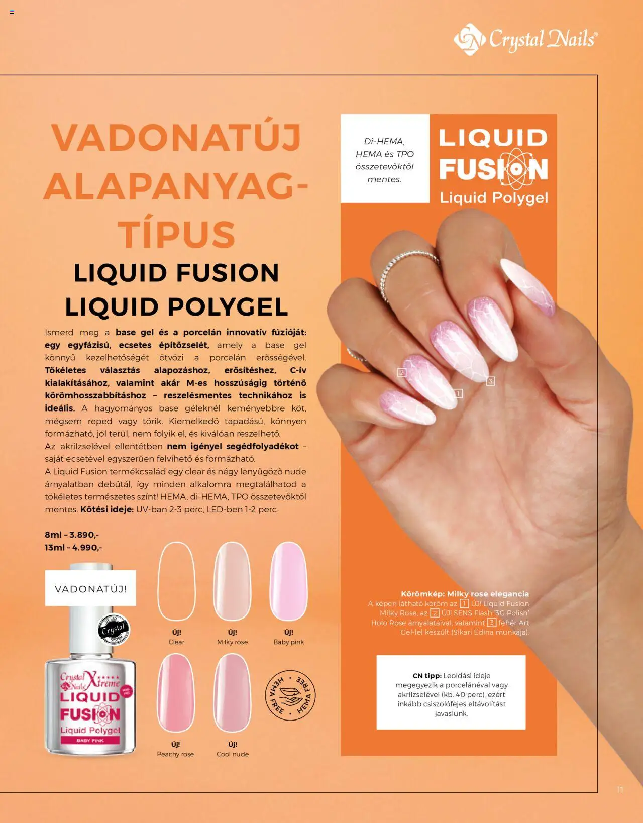 Crystal Nails akciós ujság - amely érvényes a következő dátumtól: 01.06.2025 | Oldal: 11