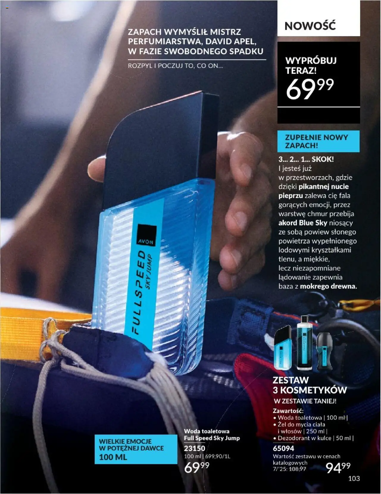 Avon Katalog 07 2025 od 01.07.2025 | Strona: 103 | Produkty: Zapach, Woda toaletowa, Dezodorant, Woda