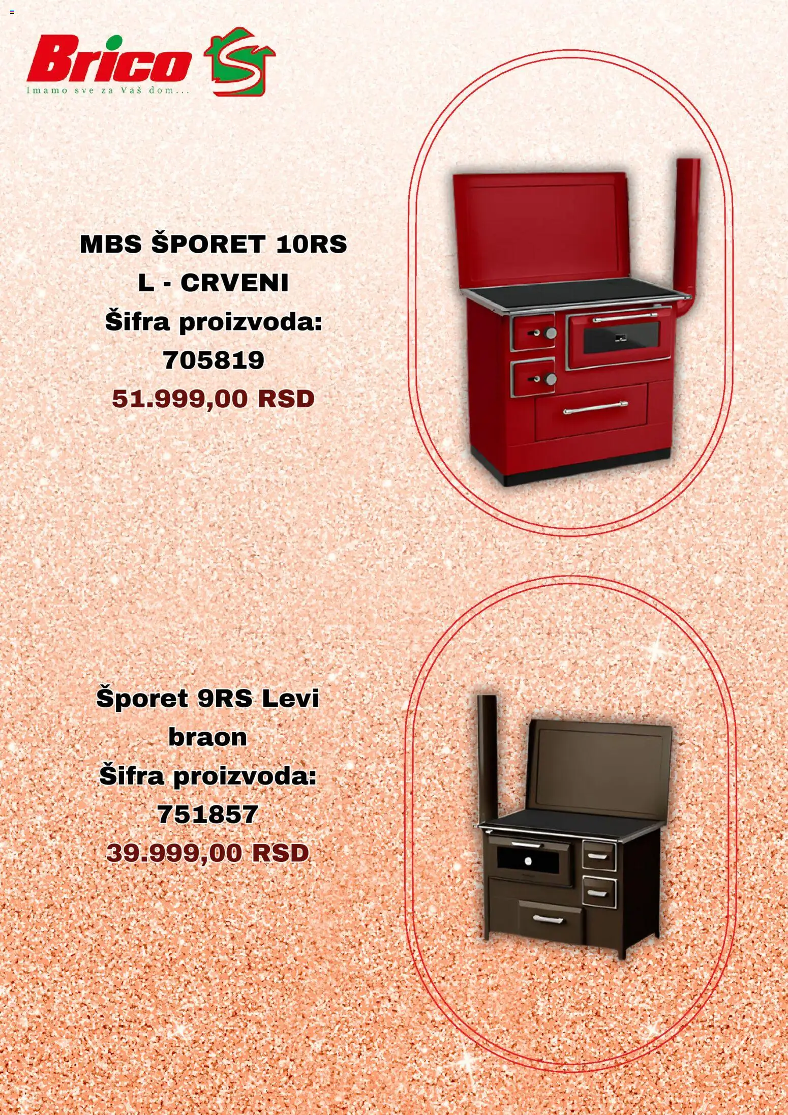 Brico S katalog - važi od 16.11.2025 | Strana: 3 | Proizvode: Šporet