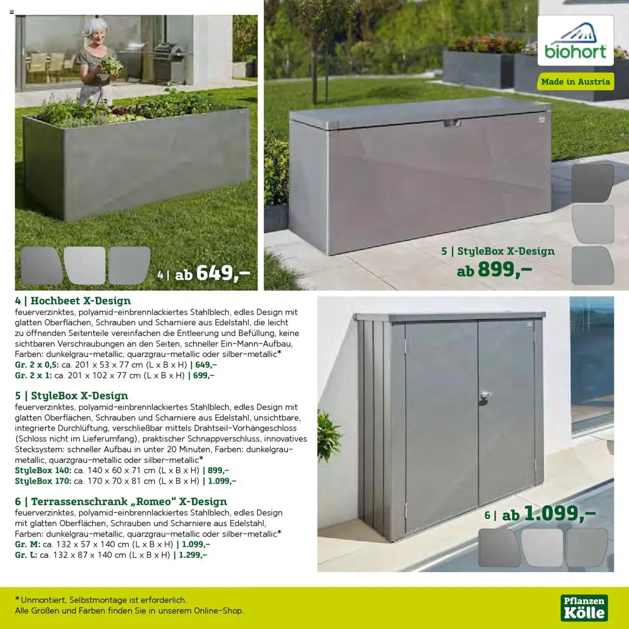 Pflanzen-Kölle Gartenmöbel Katalog 2025 – gültig ab 22.01.2025 | Seite: 77 | Produkte: Hochbeet