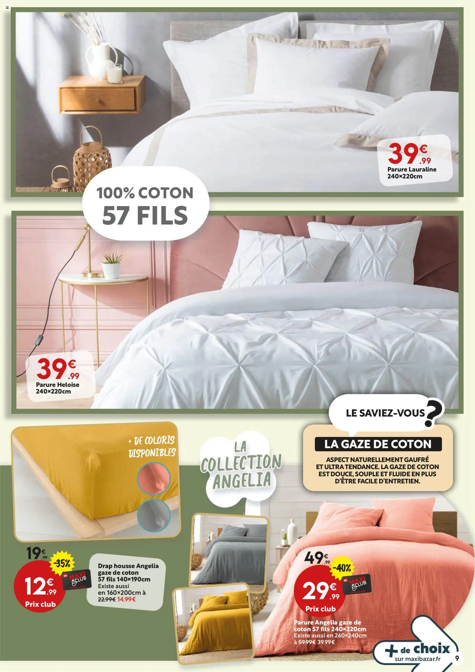 {H1} | Page: 9 | Produits: Coton