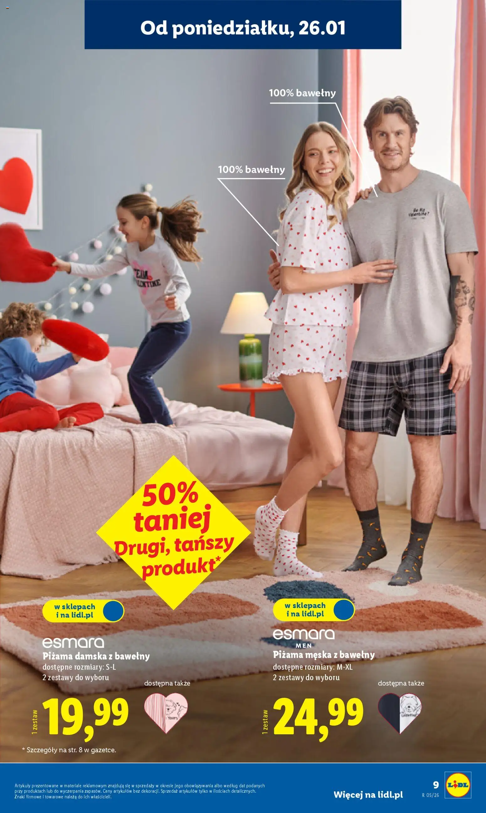 Lidl Katalog od 26.01.2026 | Strona: 9 | Produkty: Piżama