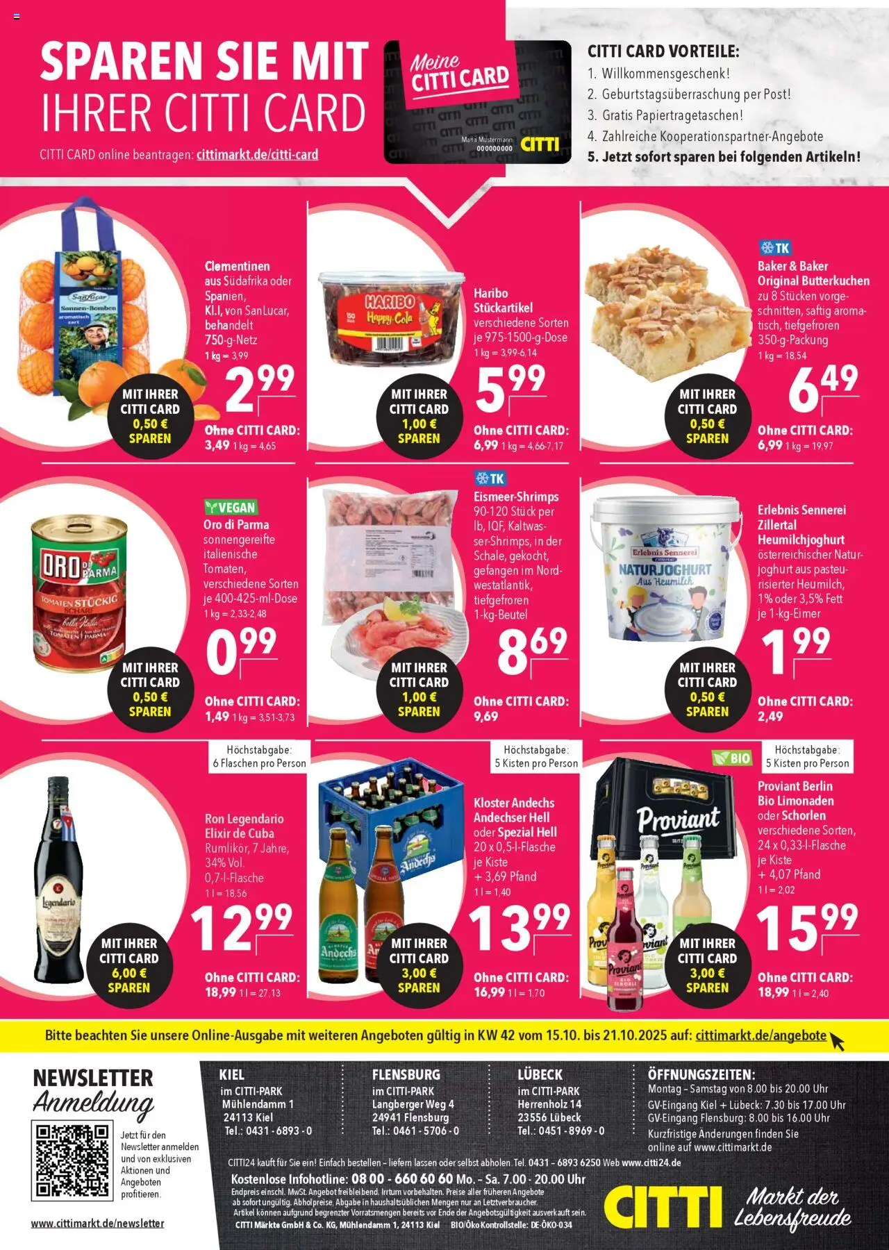 CITTI Markt Prospekt 	 – gültig ab 15.10.2025 | Seite: 18 | Produkte: Haribo, Joghurt, Oro di parma, Uhr