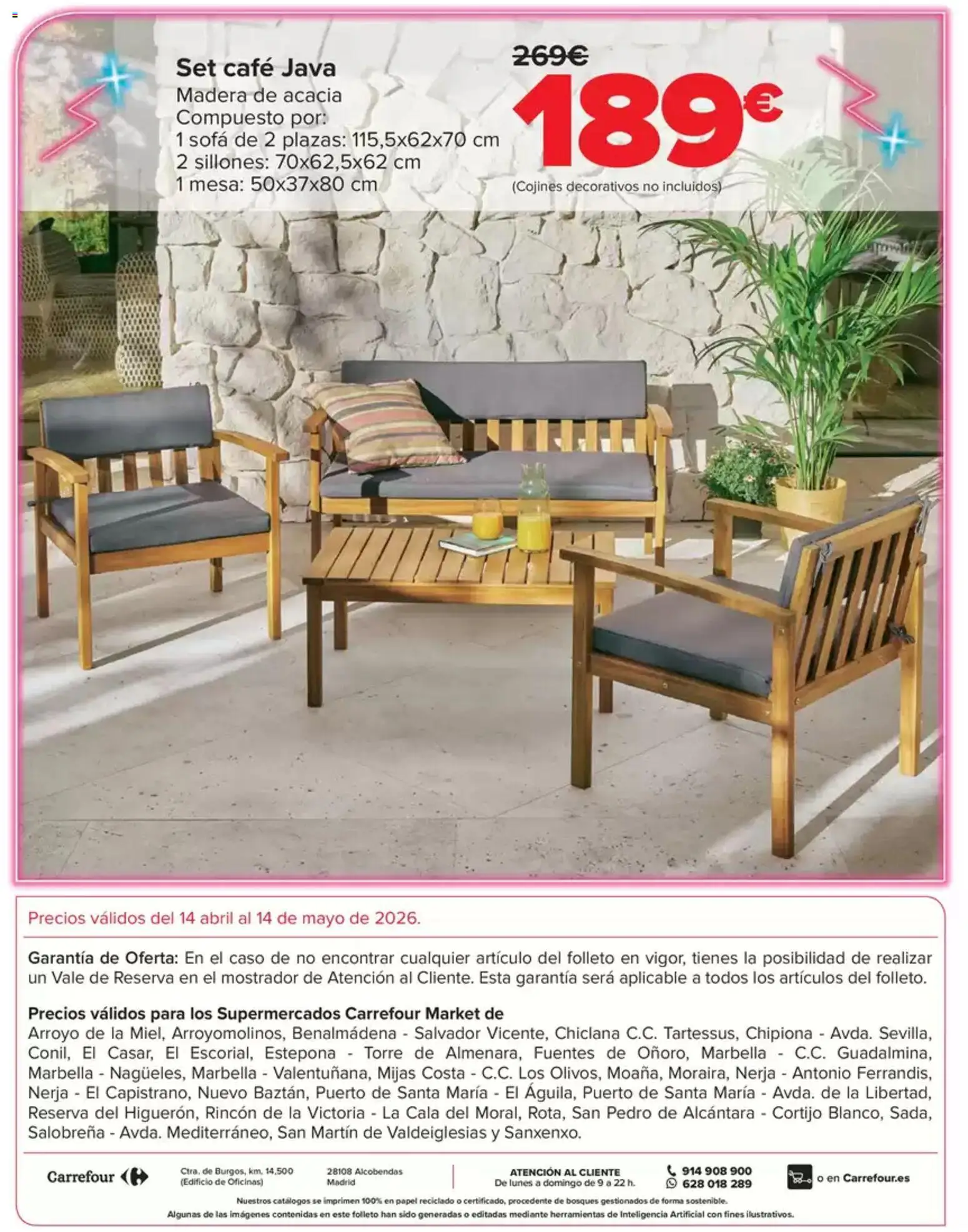 Carrefour Market Jardín │ válido desde el 14.04.2026 | Página: 8 | Productos: Café, Sofá, Mesa