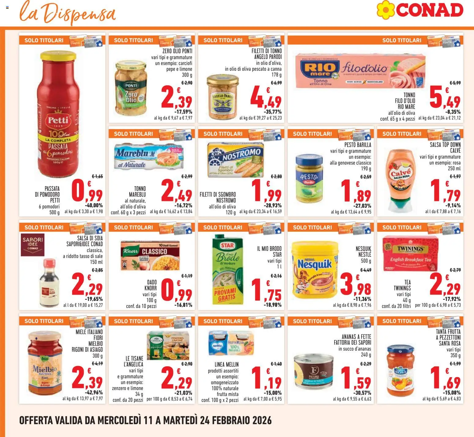 Volantino Conad del 11.02.2026 | Pagina: 18