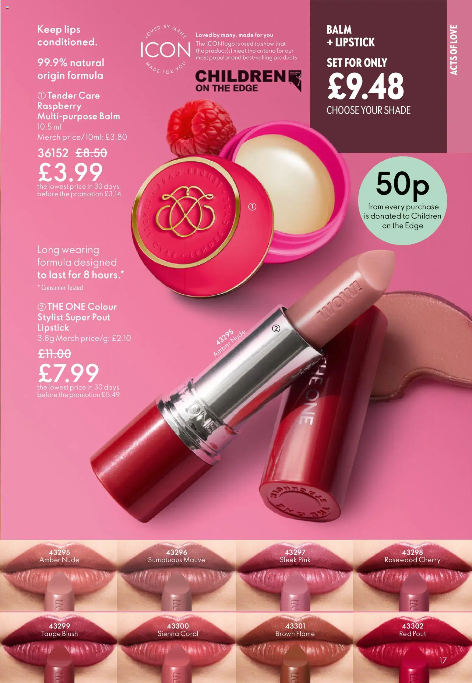 {H1} | Page: 17 | Products: Lipstick, Raspberry