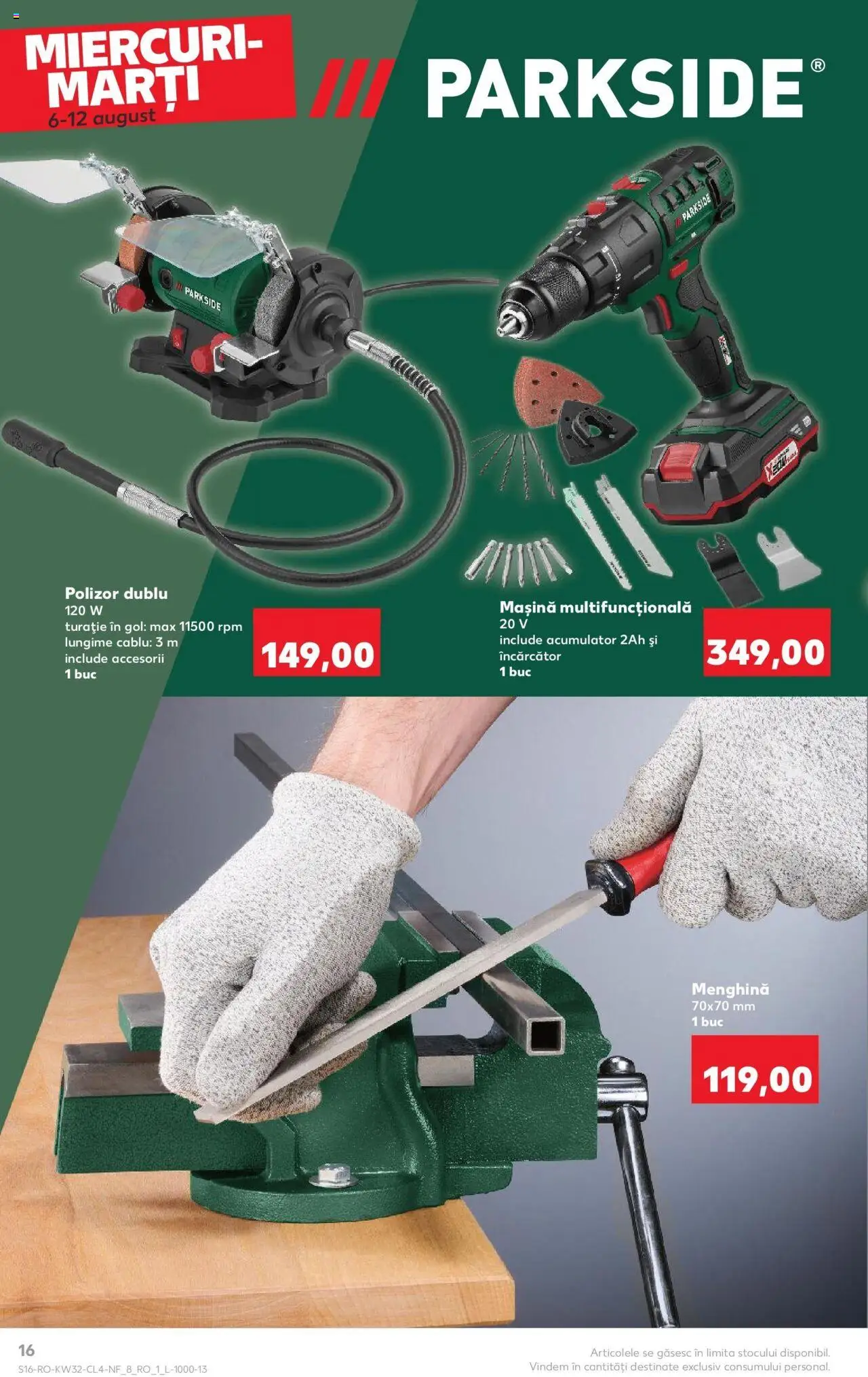 Catalog Kaufland - Viseu de Sus – valabil de la 06.08.2025 | Pagină: 16 | Produse: Încărcător, Cablu, Polizor
