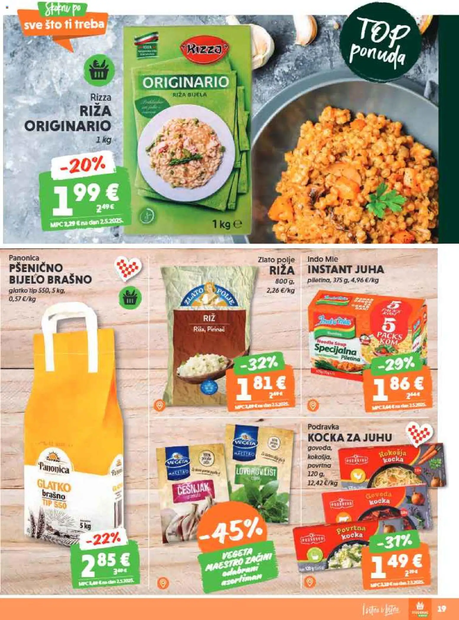 Studenac katalog | vrijedi od 21.01.2026 | Stranica: 19 | Proizvodi: Riža, Češnjak, Vegeta, Kocka za juhu