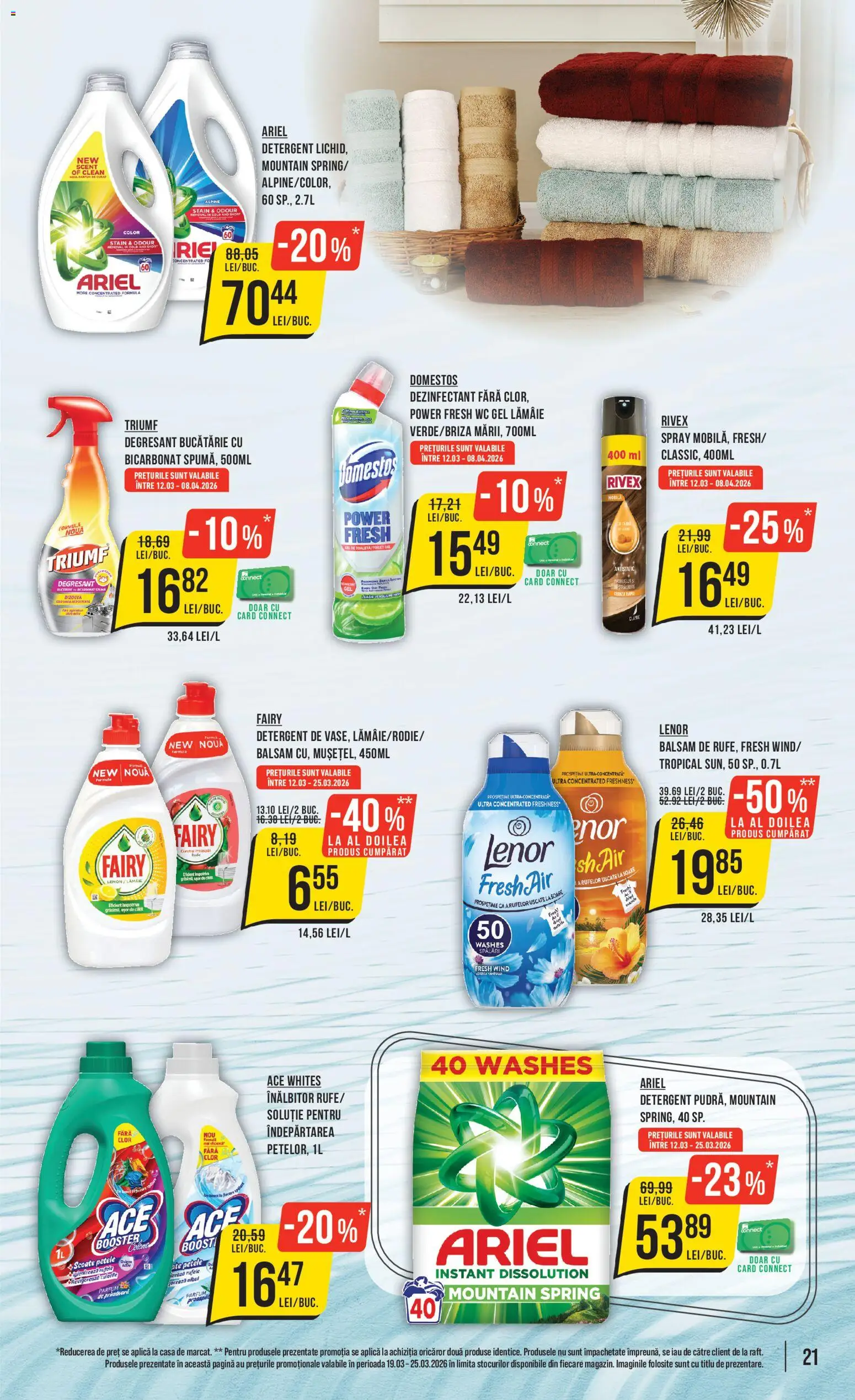 Noul catalog Mega Image Catalog – valabil de la 19.03.2026 | Pagină: 21 | Produse: Șal, Pomelo, Balsam, Detergent