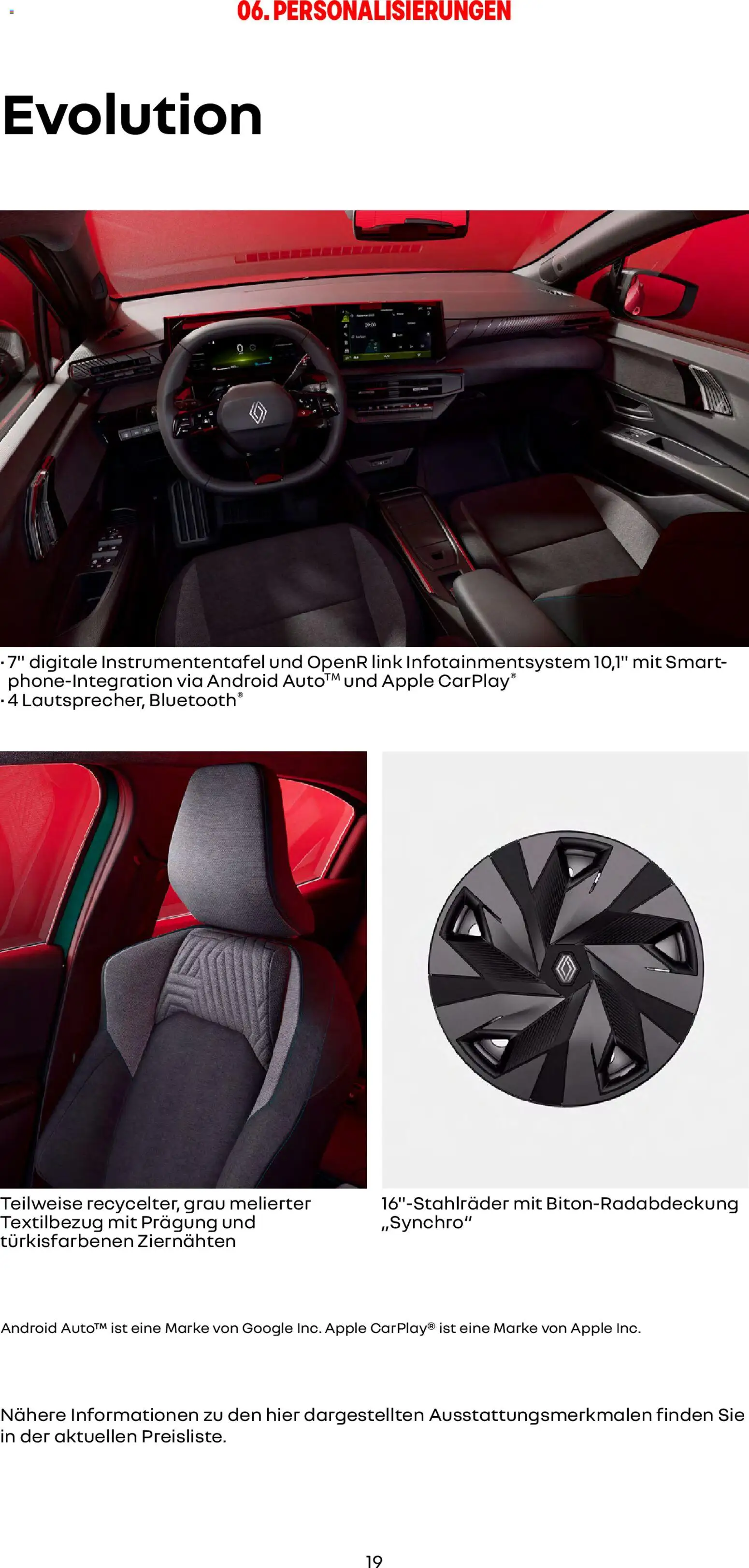 Renault Neuer Clio – gültig ab 01.10.2025 | Seite: 19 | Produkte: Apple