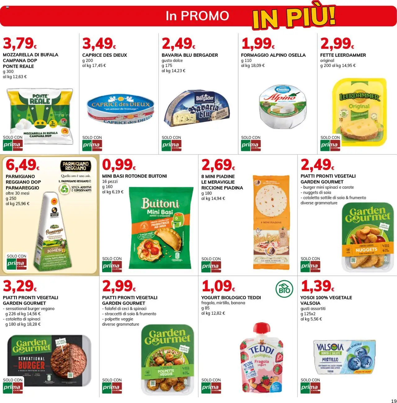 Volantino Basko del 14.10.2025 | Pagina: 19 | Prodotti: Ceci, Formaggio, Parmigiano reggiano, Polpette