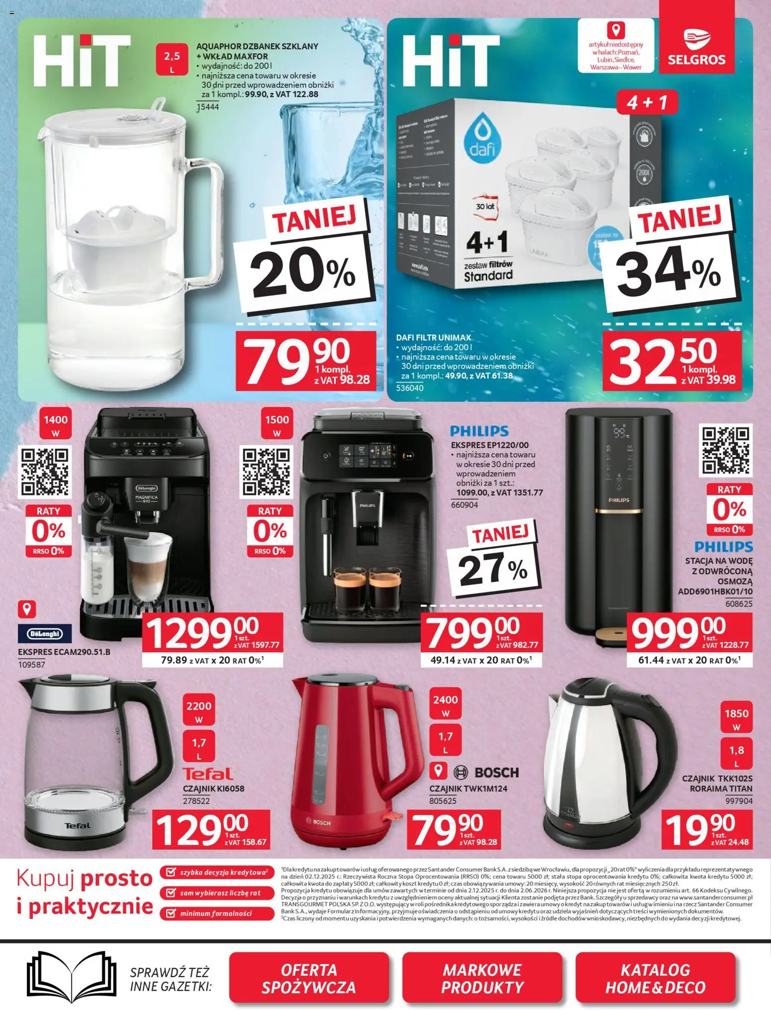 Selgros cash&carry Gazetka - Oferta przemysłowa od 19.02.2026 | Strona: 9 | Produkty: Dzbanek, Czajnik, Tefal