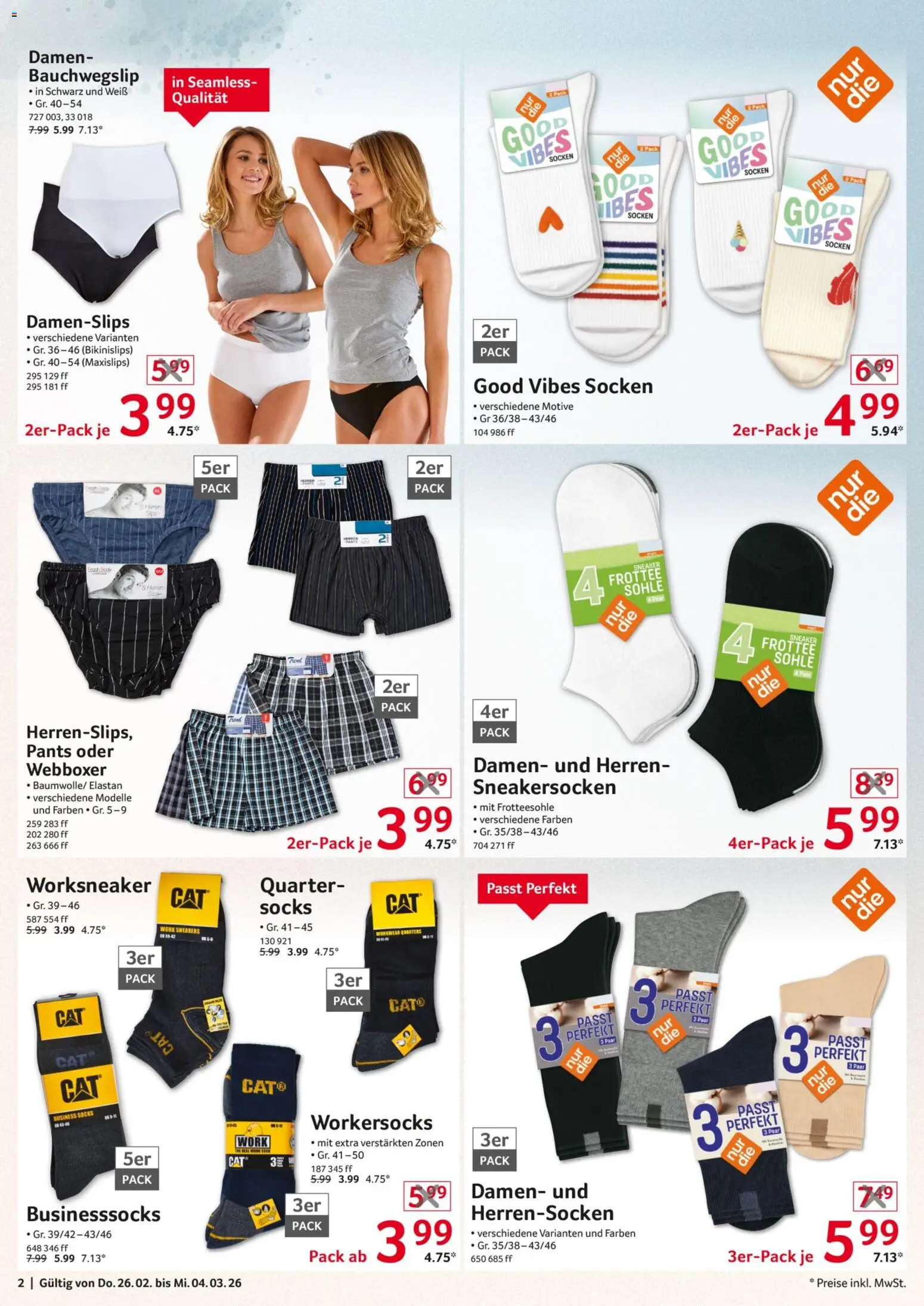 Selgros  Non Food – gültig ab 26.02.2026 | Seite: 2 | Produkte: Socken