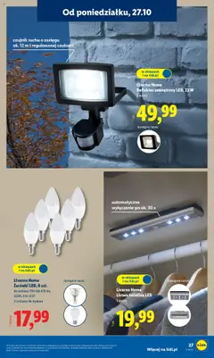 Pogląd oferty "Lidl Katalog" - ważna od 27.10.2025 | Strona: 31 | Produkty: Żarówki