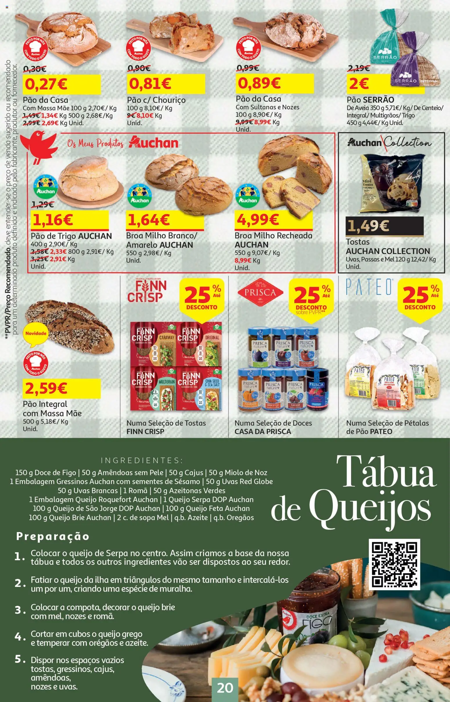 Auchan - Preços Redondos - Pet │ válido de 27.01.2026 | Página: 20 | Produtos: Tostas, Cereja, Pão, Mel