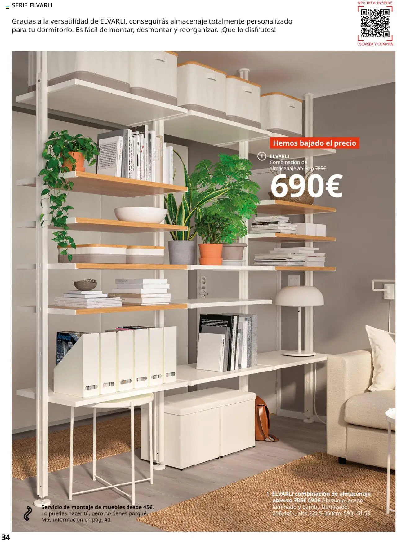 Catálogo IKEA Muebles para el dormitorio │ válido desde el 04.02.2025 | Página: 34 | Productos: Muebles, Almacenaje