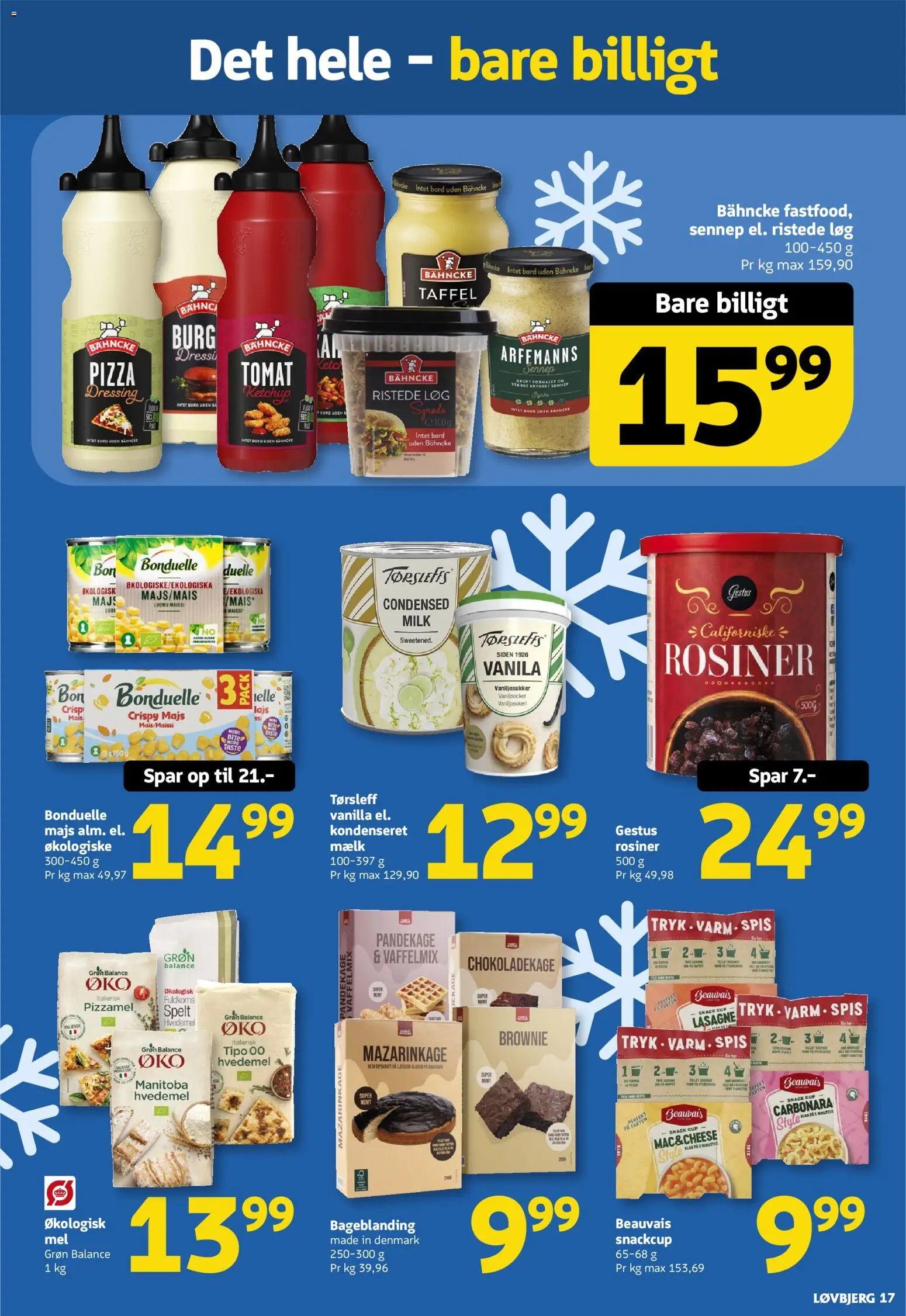 Løvbjerg tilbudsavis – gyldig fra 23.01.2026 | Side: 17 | Produkter: Chokoladekage, Pizza, Dressing, Carpete