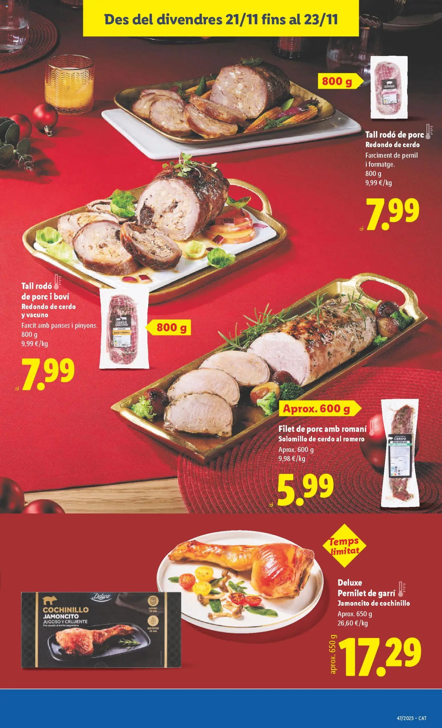 Lidl folleto │ válido desde el 17.11.2025 | Página: 37 | Productos: Solomillo de cerdo, Cerdo